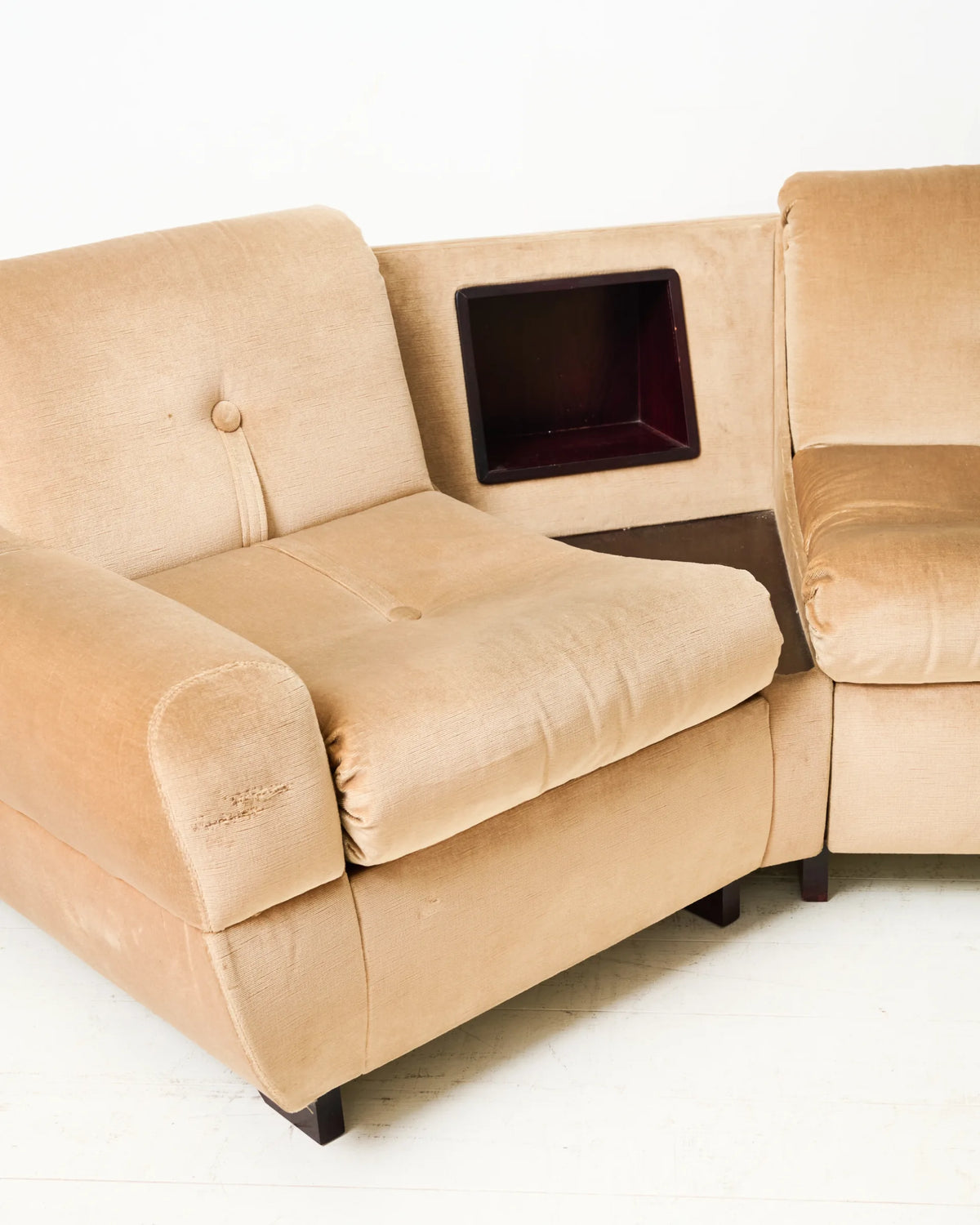 Velvet sofa, Rolf Benz, Germany, 1970s