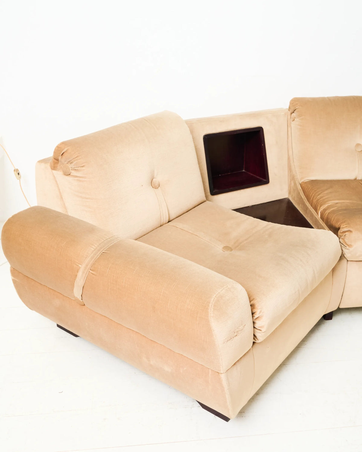 Velvet sofa, Rolf Benz, Germany, 1970s