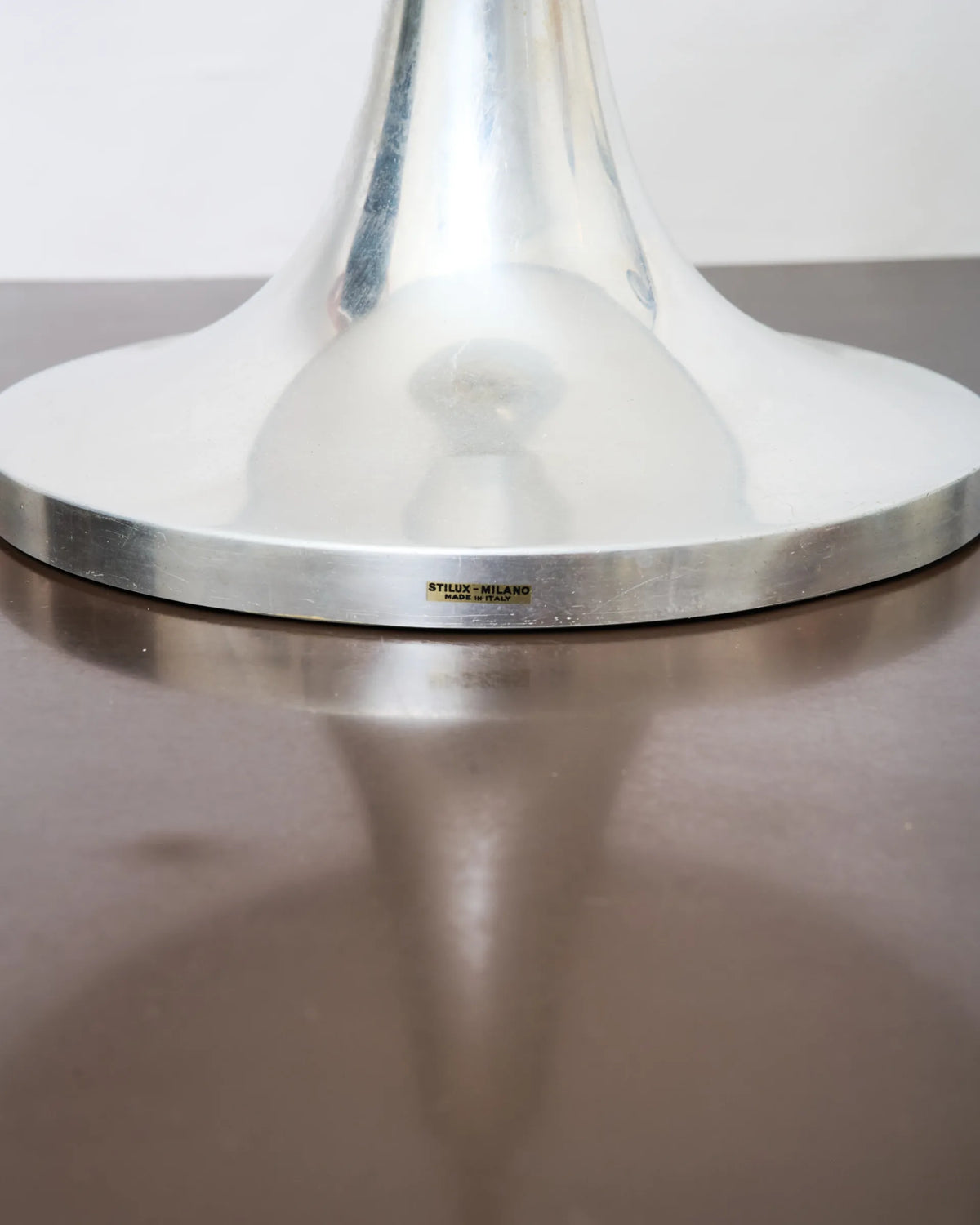 Lampe de table champignon et pied tulipe, Stilux Milano, Italie, 1970s