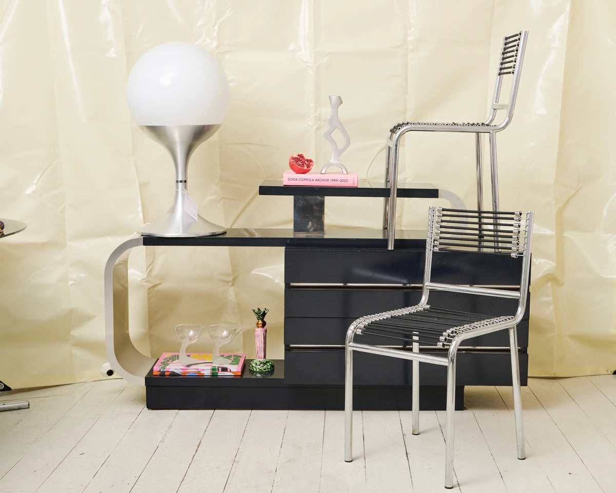 Asymmetrical sideboard, Pierre Cardin, 1970s