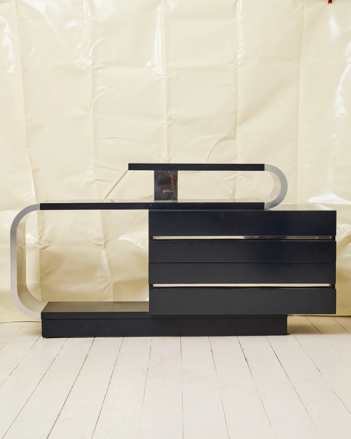 Asymmetrical sideboard, Pierre Cardin, 1970s