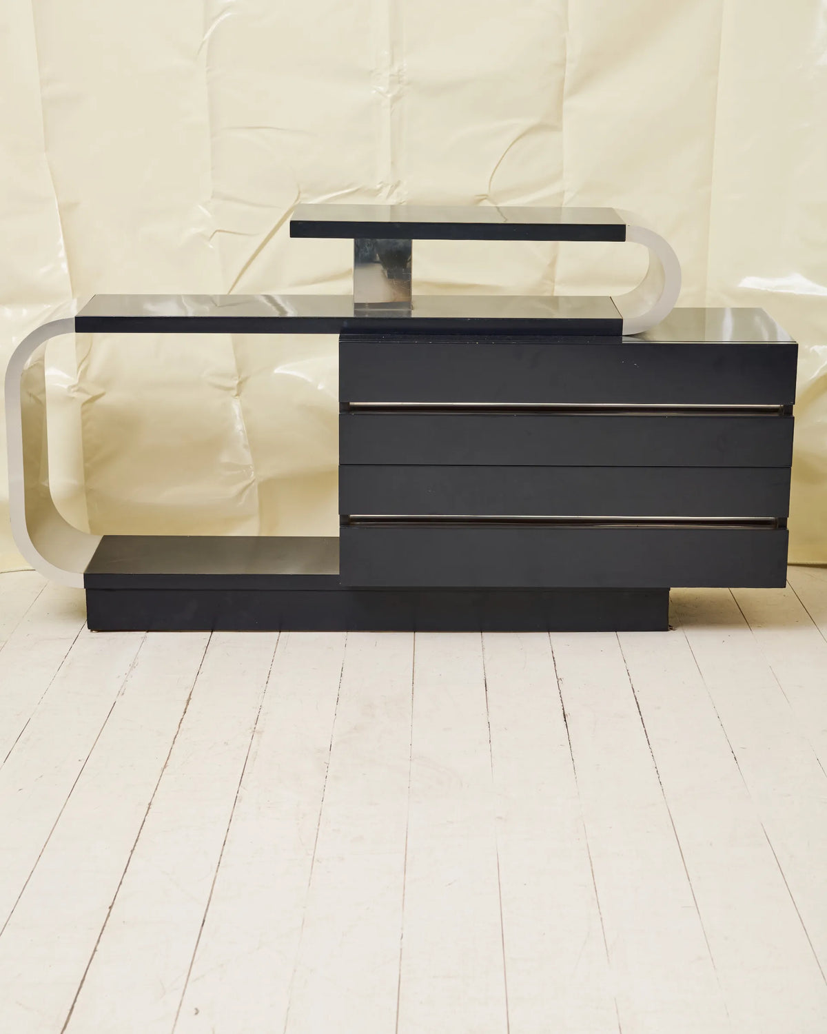 Asymmetrical sideboard, Pierre Cardin, 1970s