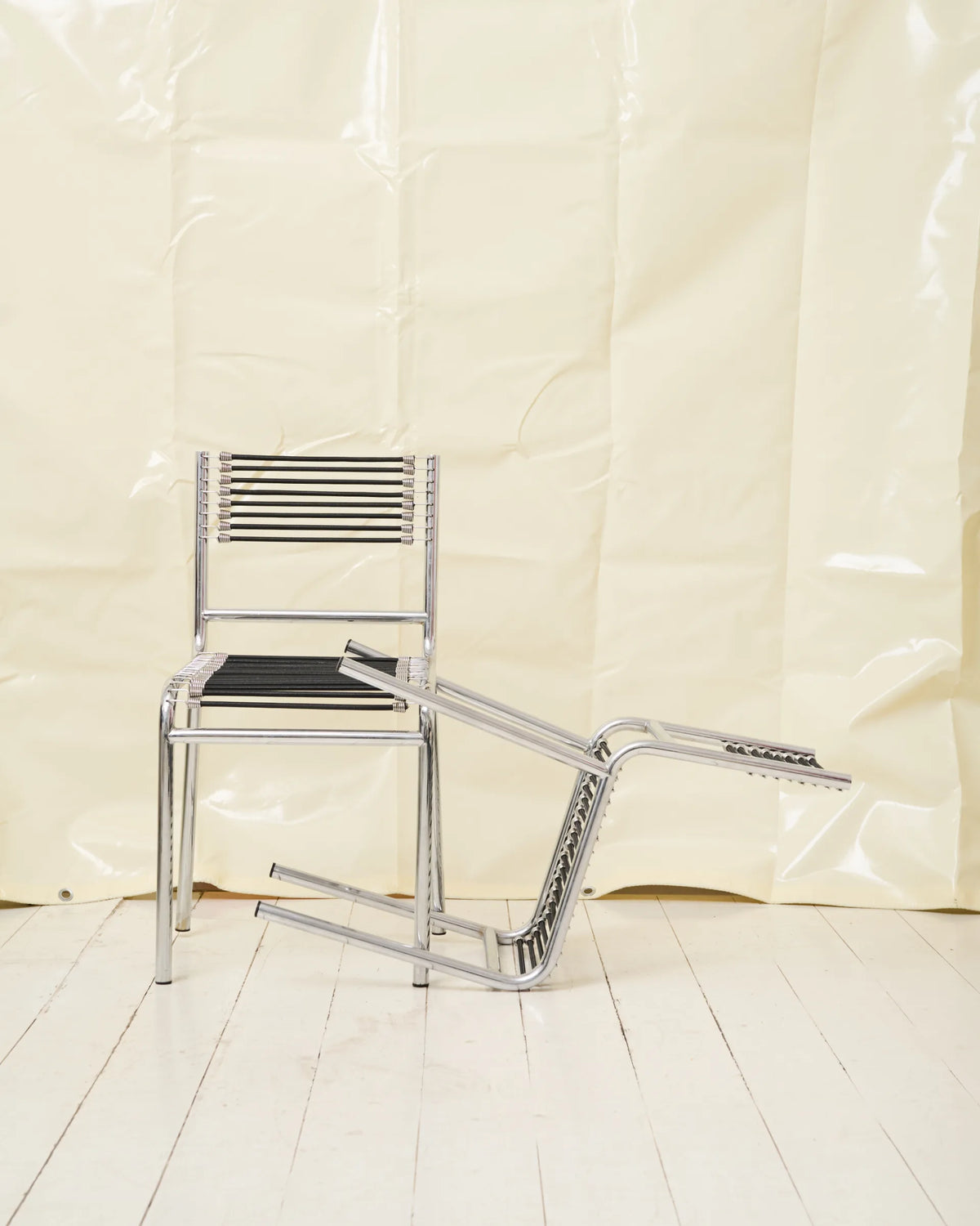 Pair of "Sandow" chairs (1 of 3), René Herbst, 1980s