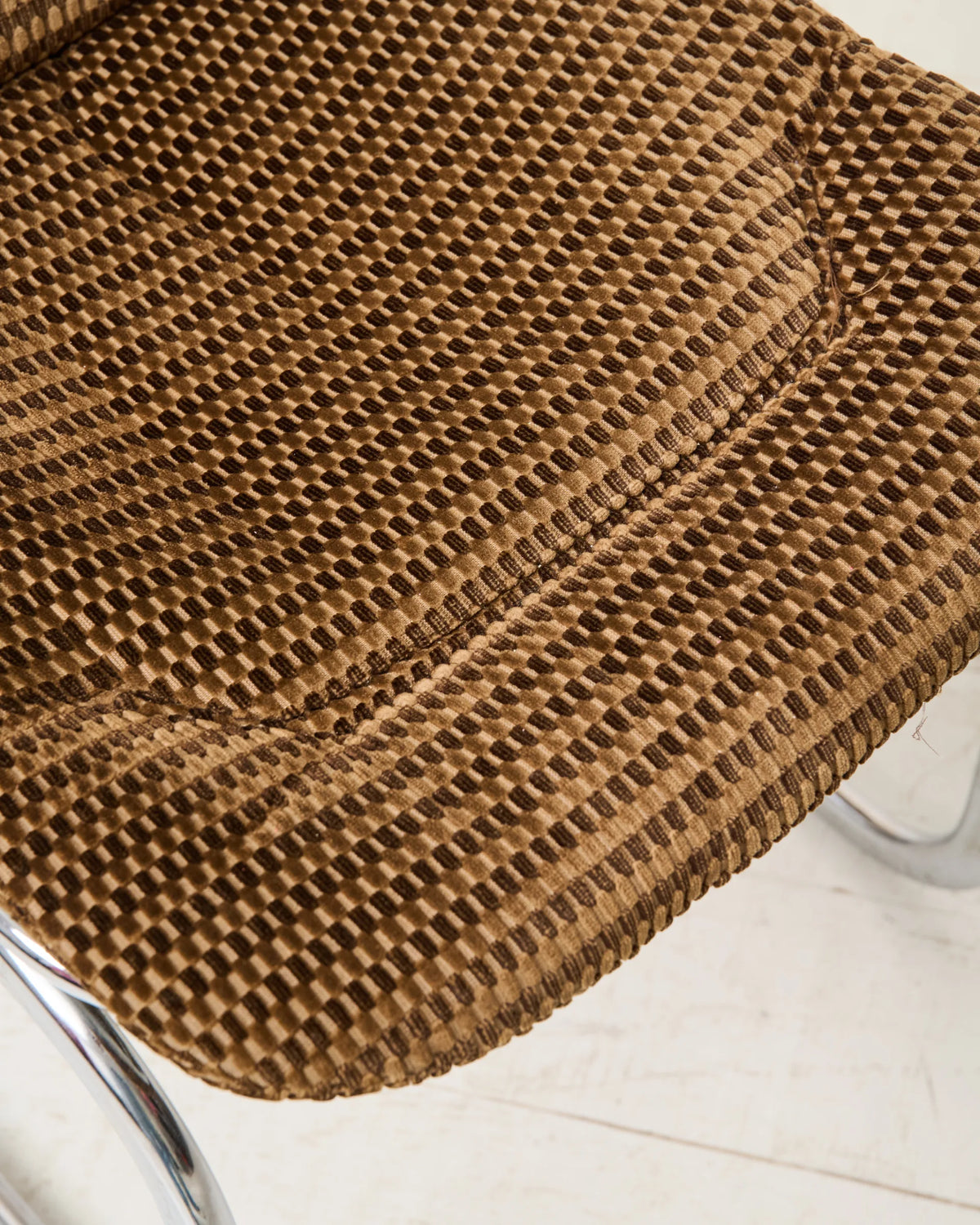 Chaise en chrome (1 sur 5), attribuée à Willy Rizzo, Italie, 1970s