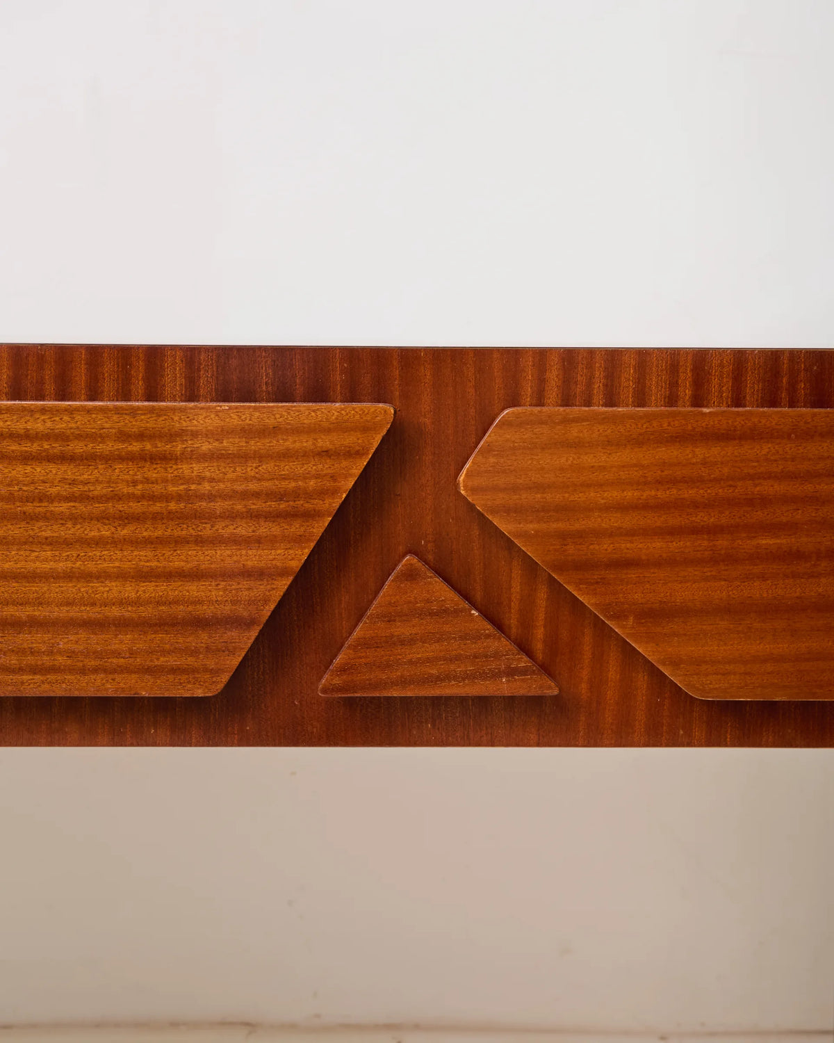 Mahogany and chrome metal desk, Italian manufacture, Italy, 1960s