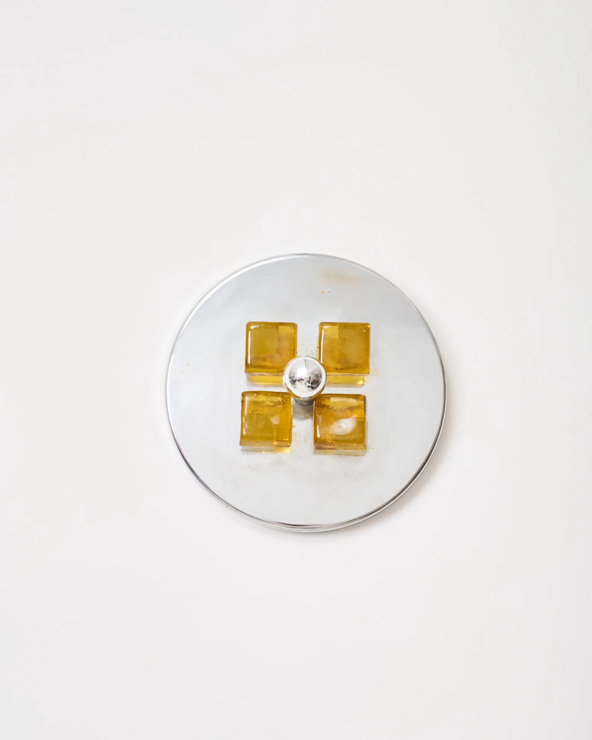 Pair of "Prism" wall sconces, pressed glass, 1960s