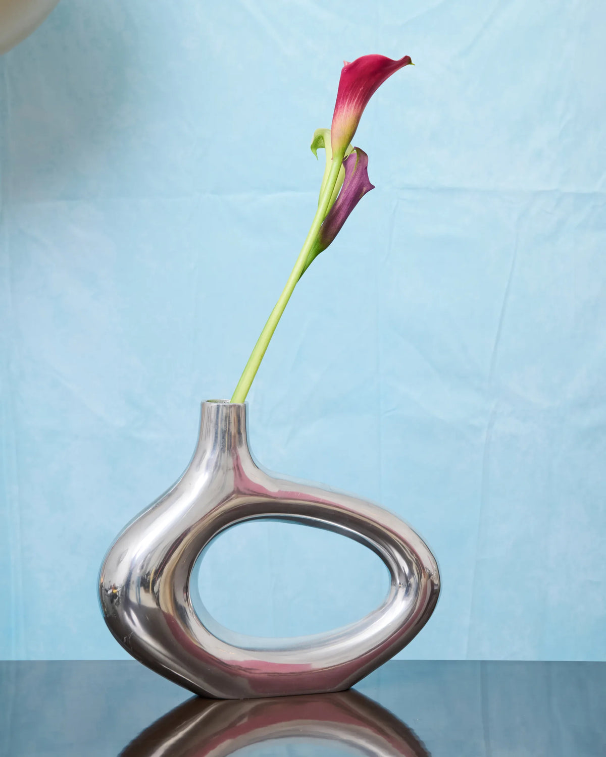 XXL rectangular vase, cast aluminum, 1970s