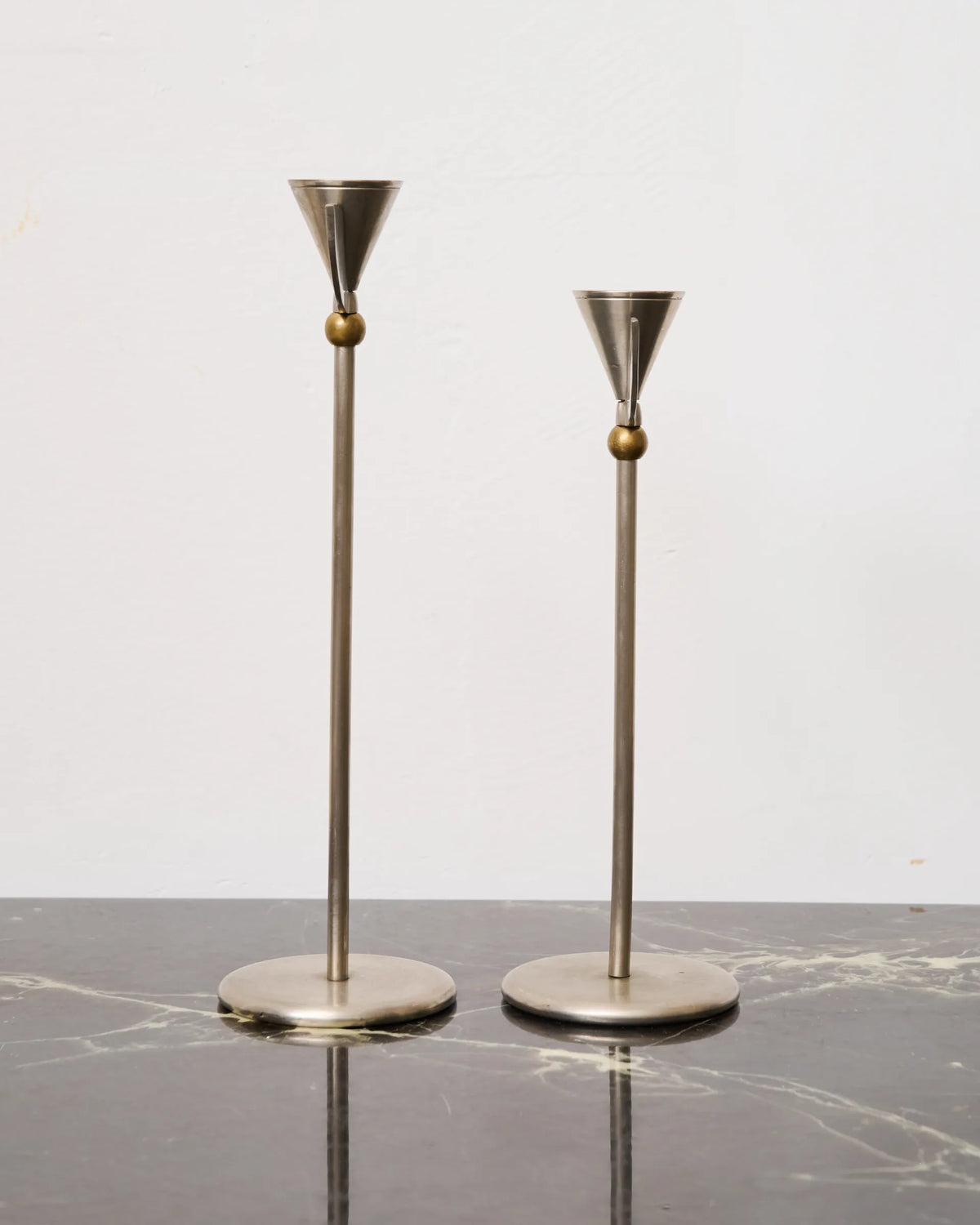 Pair of candlesticks, Memphis, Germany, 1980s