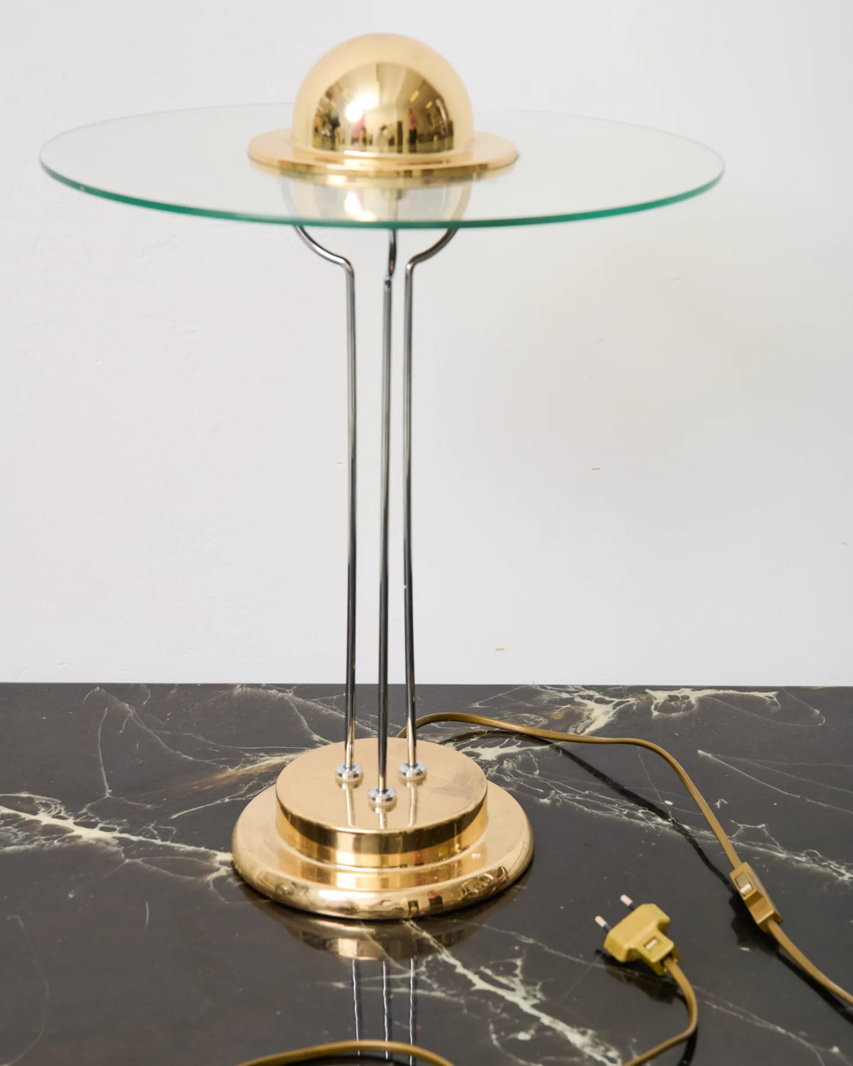 "Saturn UFO" table lamp, Space Age, 1980s