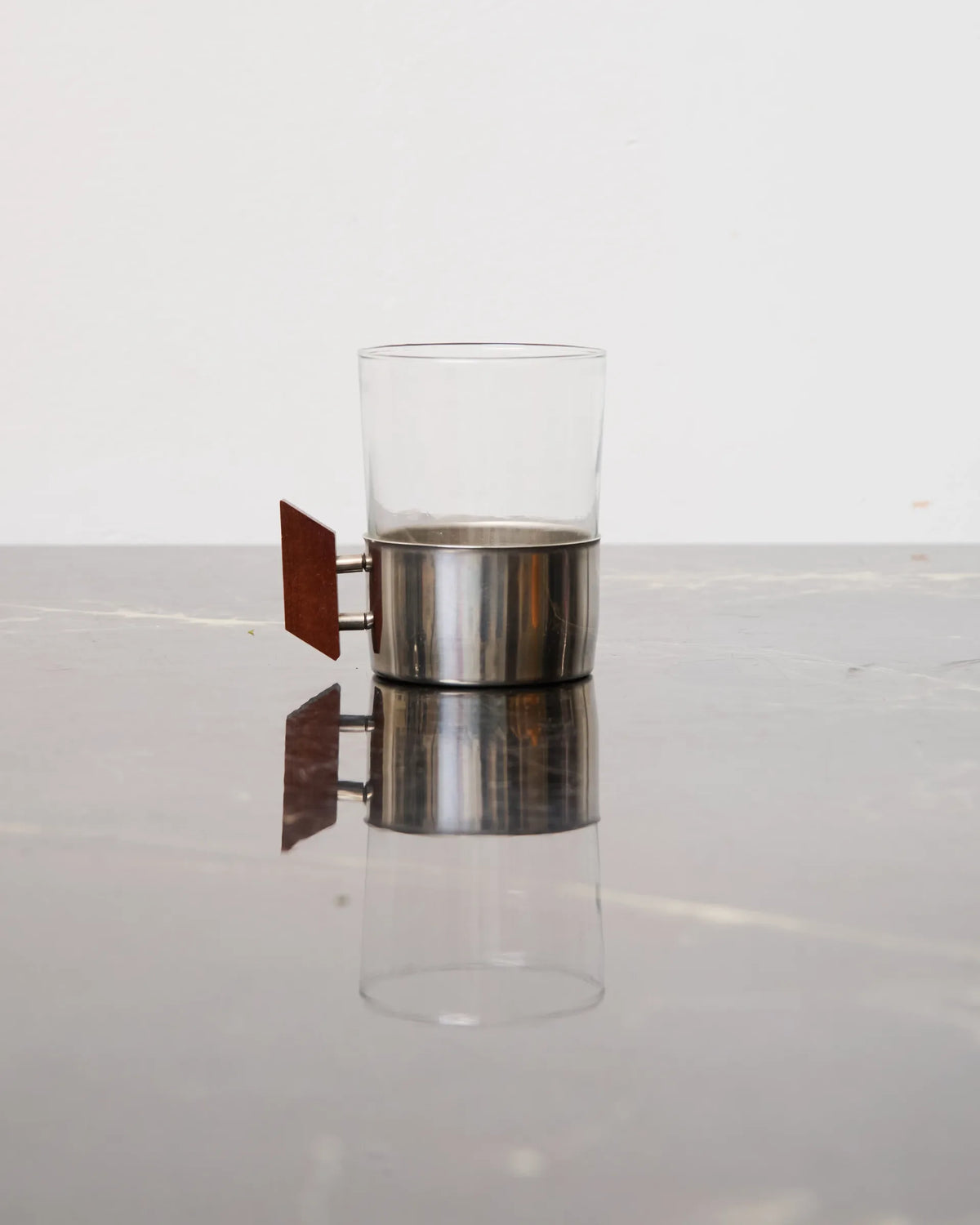 Cup with geometric wooden handle (1 of 3), 1960s