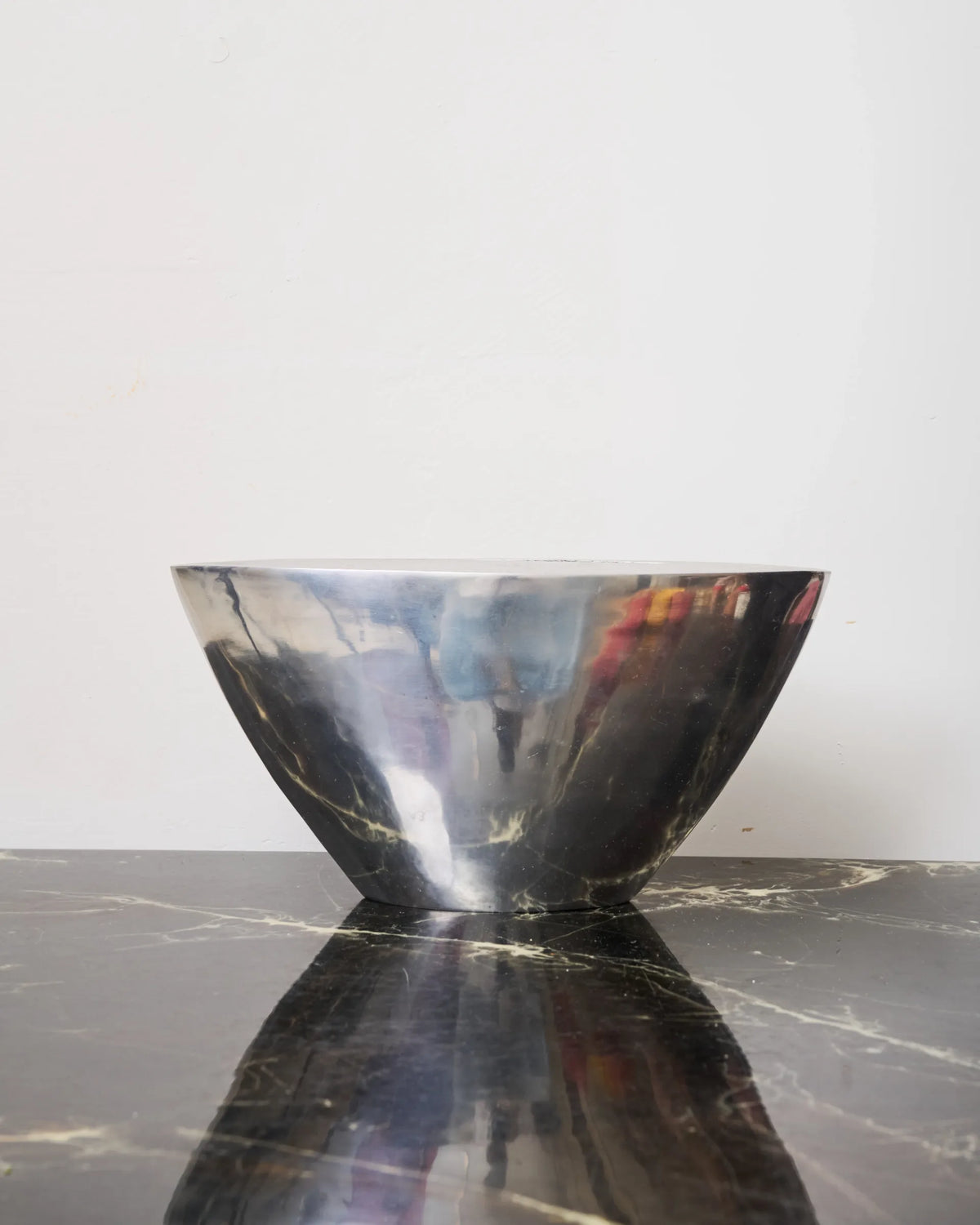 “Round” cast aluminum vase, 1970s