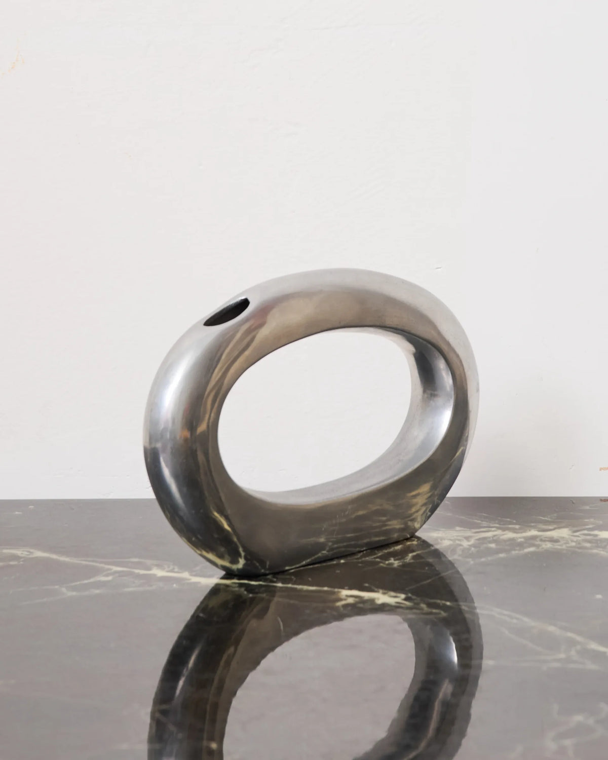 Aluminium cast vase "Coperni", 1970s-1980s