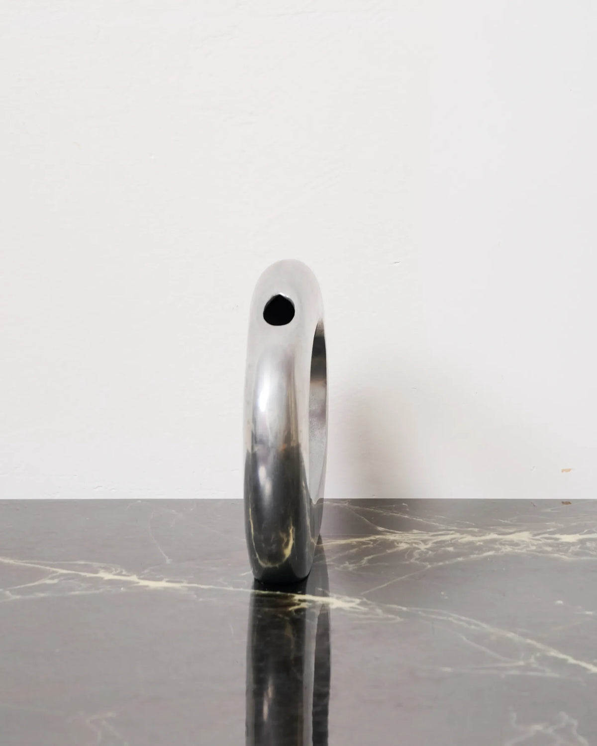 Aluminium cast vase "Coperni", 1970s-1980s