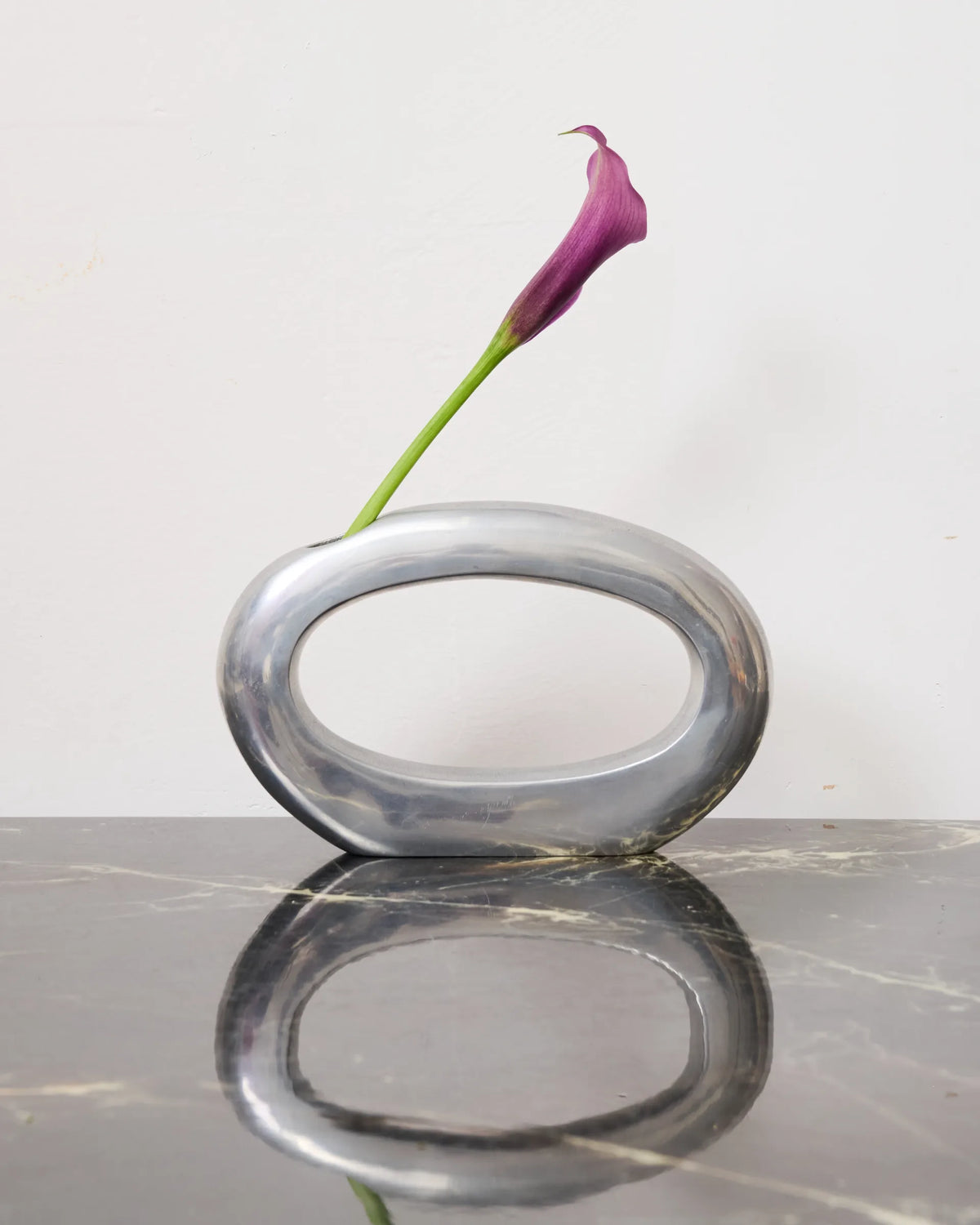 Aluminium cast vase "Coperni", 1970s-1980s