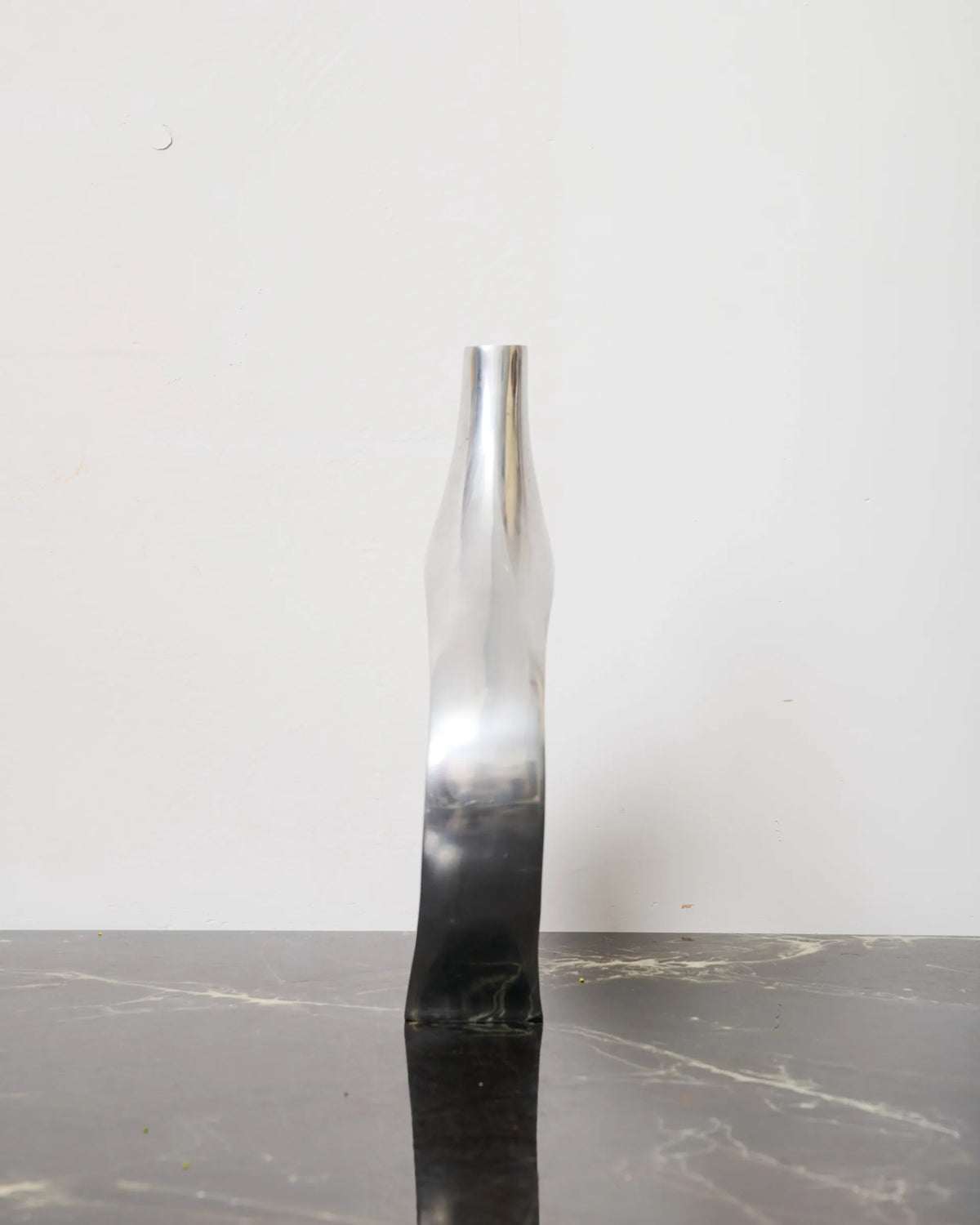 XXL rectangular vase, cast aluminum, 1970s
