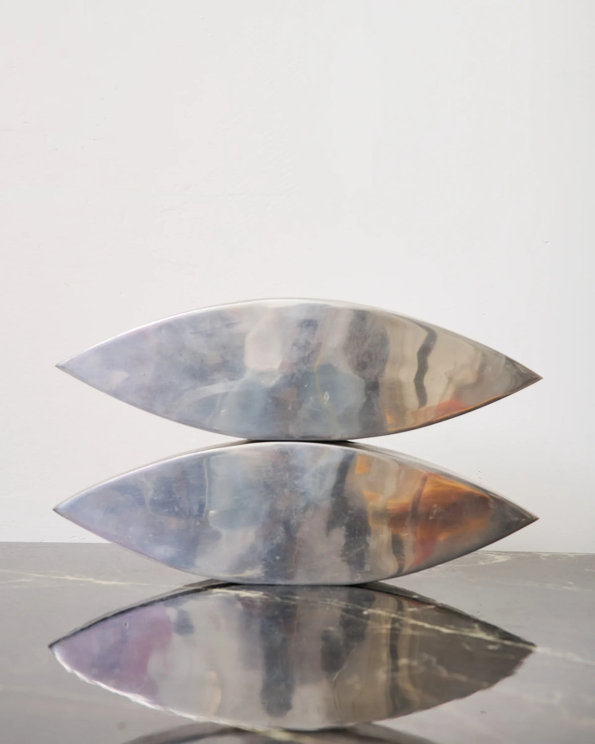 Aluminium sphere/ball vase, 1970