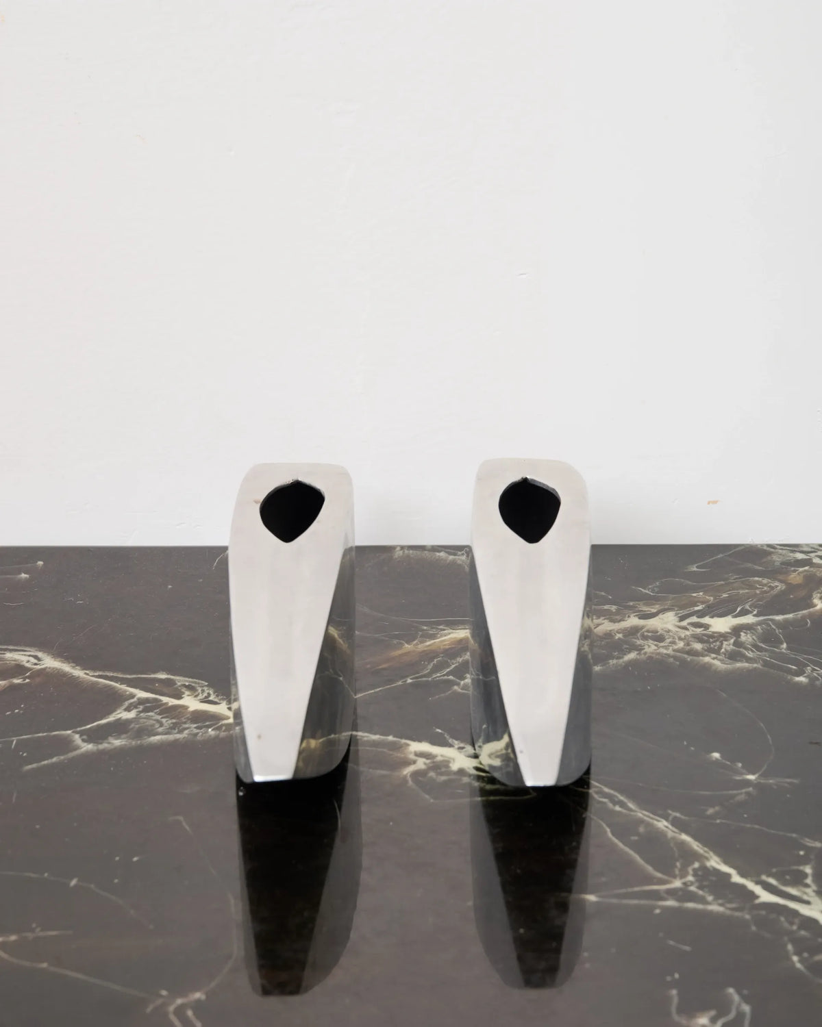 Aluminium sphere/ball vase, 1970