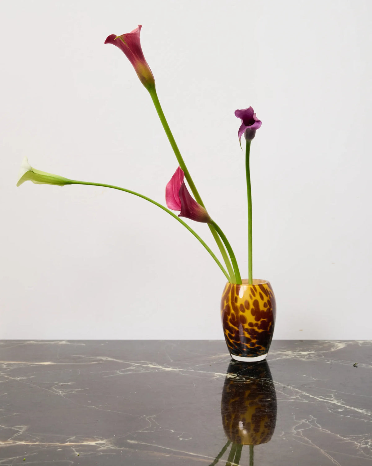 Speckled Murano glass vase, Italy