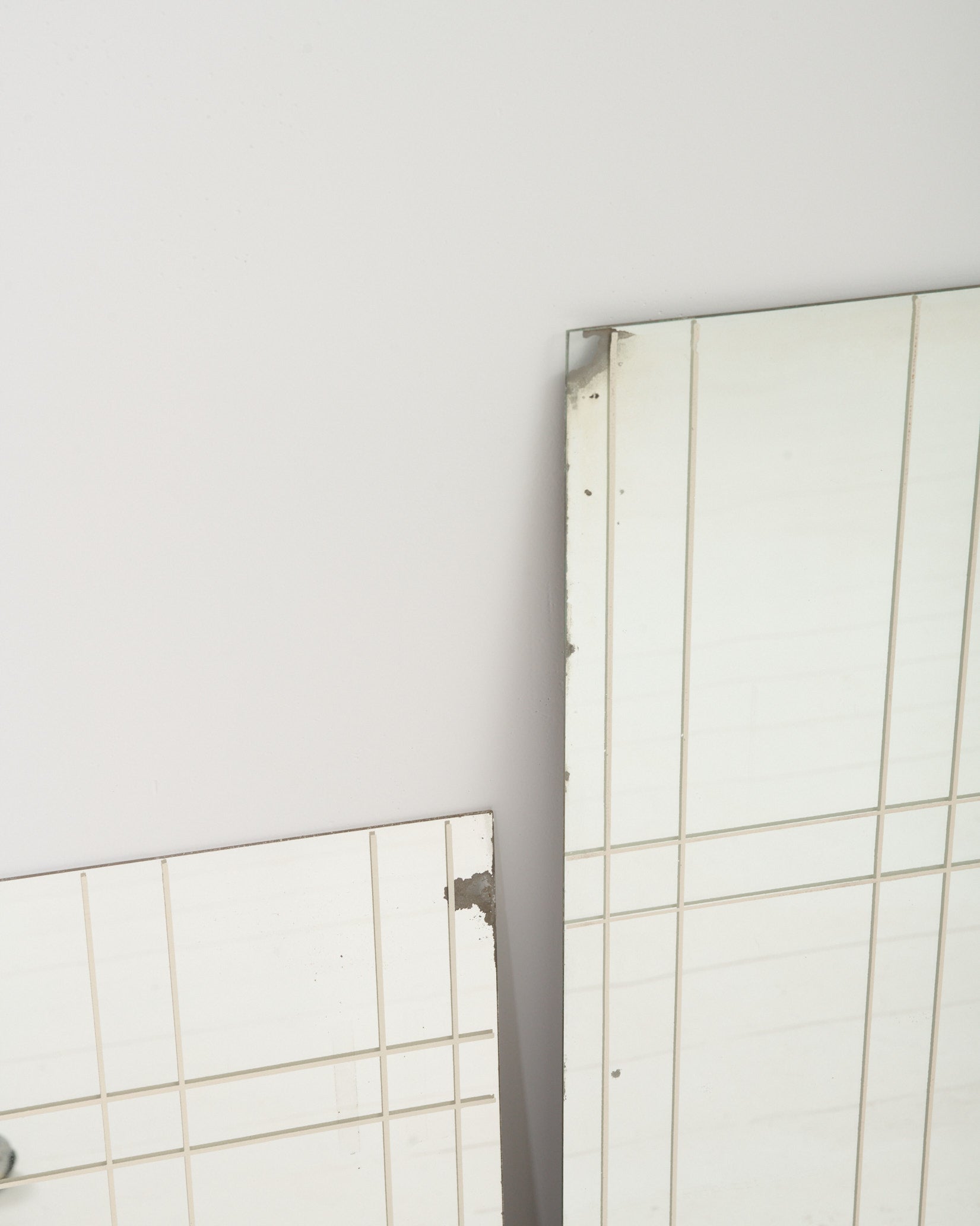 Miroir à motif quadrillé (grand), 1970s