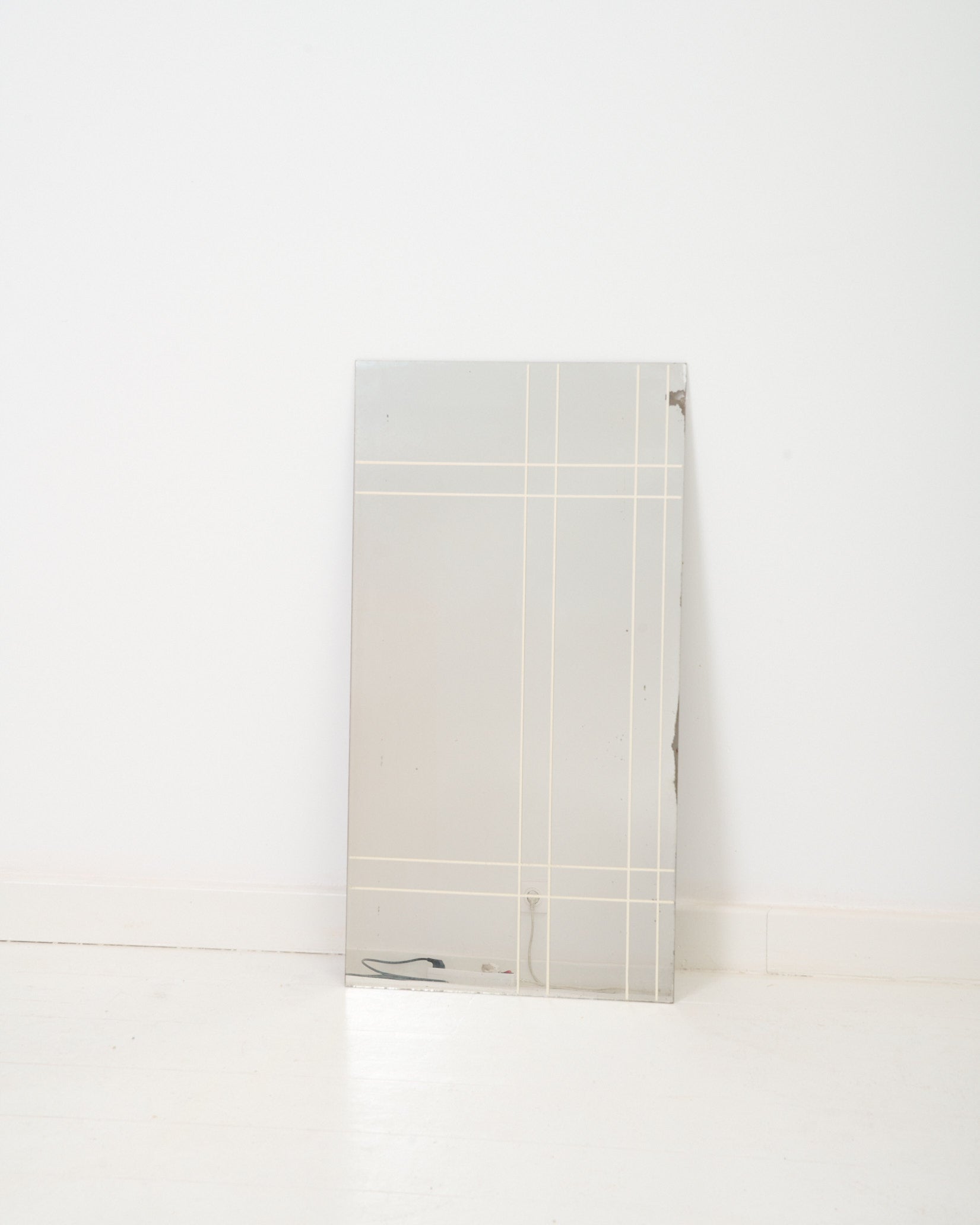 Miroir à motif quadrillé (grand), 1970s