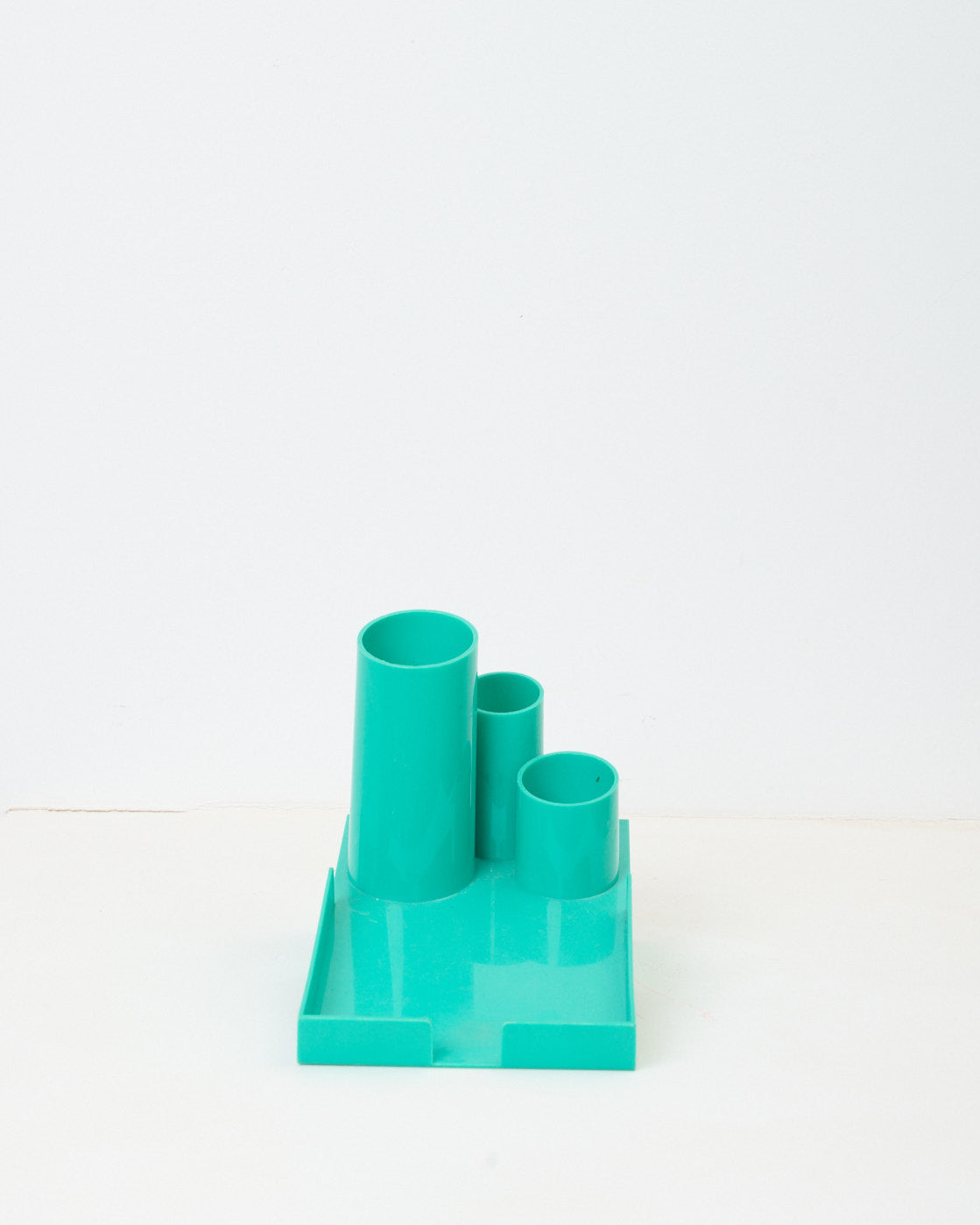 Organisateur de bureau turquoise, 1980s