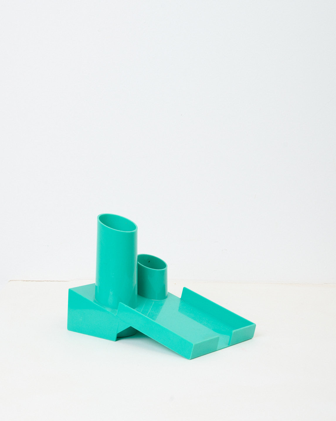 Organisateur de bureau turquoise, 1980s vintage – Eccho Studio