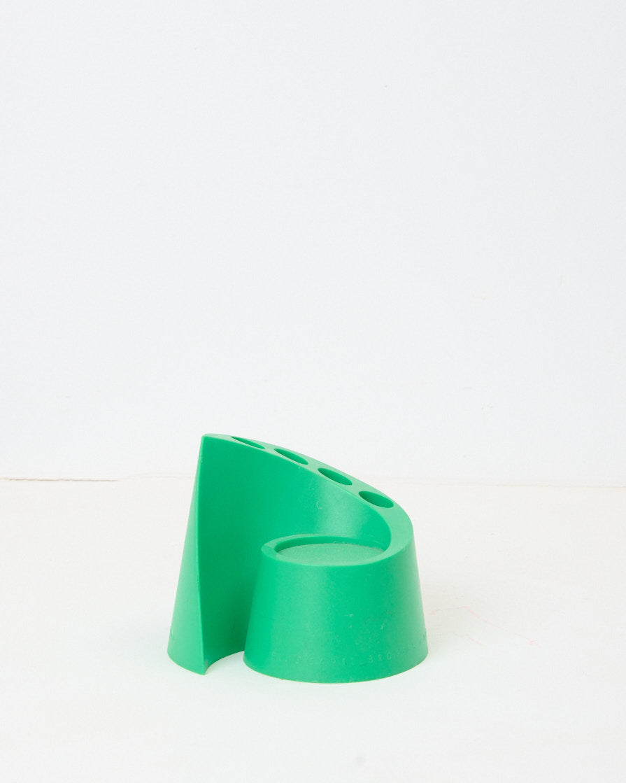 Pot à crayon vert space age, 1970-1980