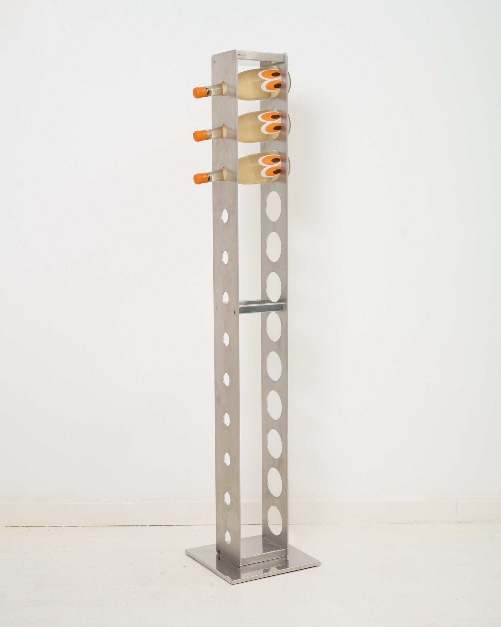Porte-bouteilles en aluminium, Cattelan Italia, 1990s