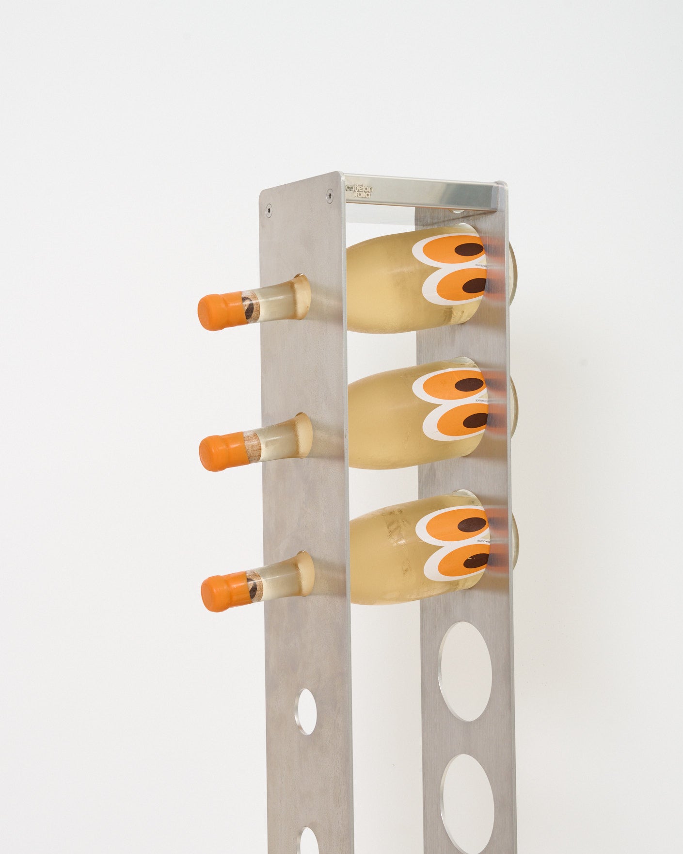 Porte-bouteilles en aluminium, Cattelan Italia, 1990s