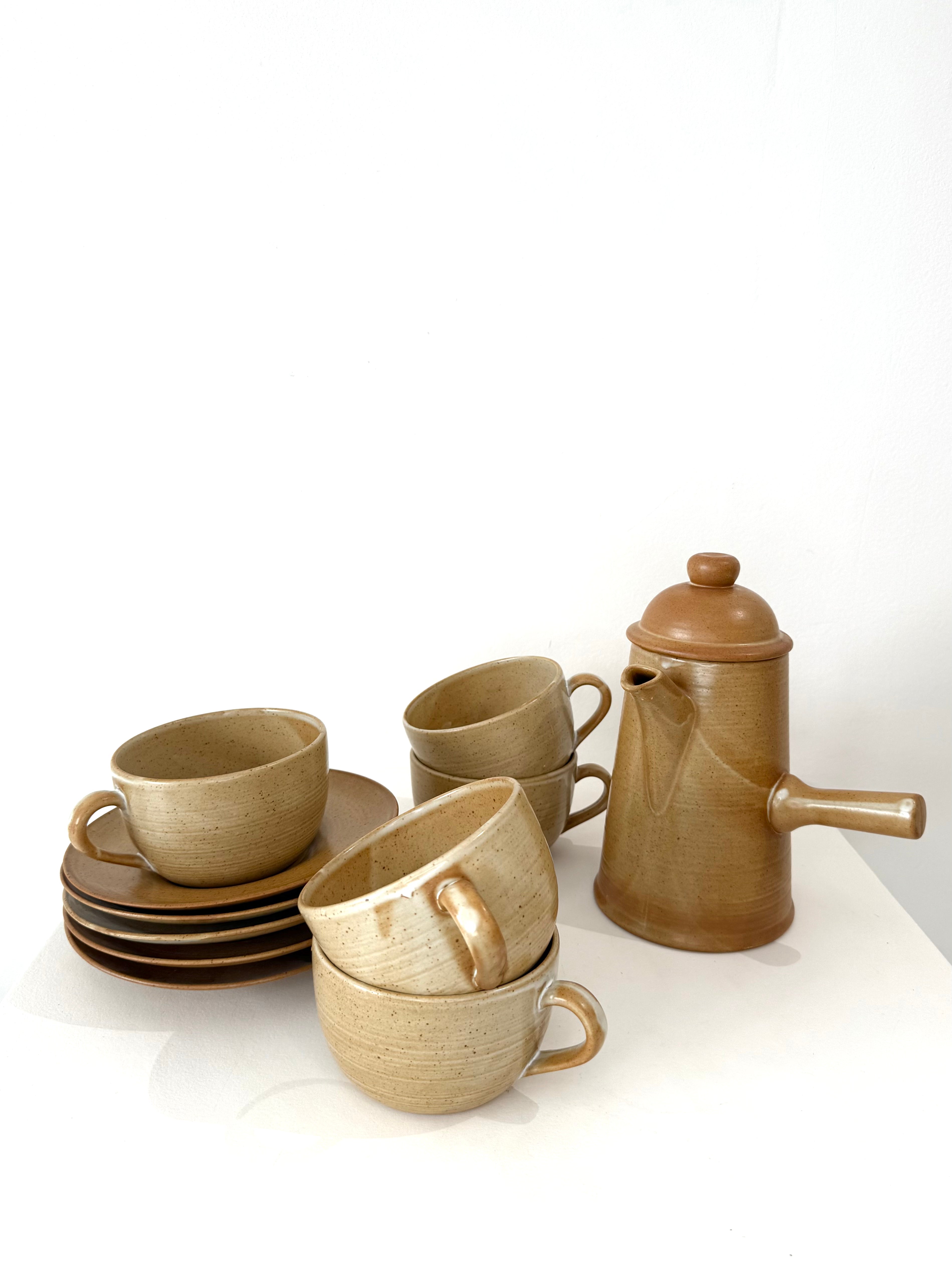 Service à café, grès, 1970s