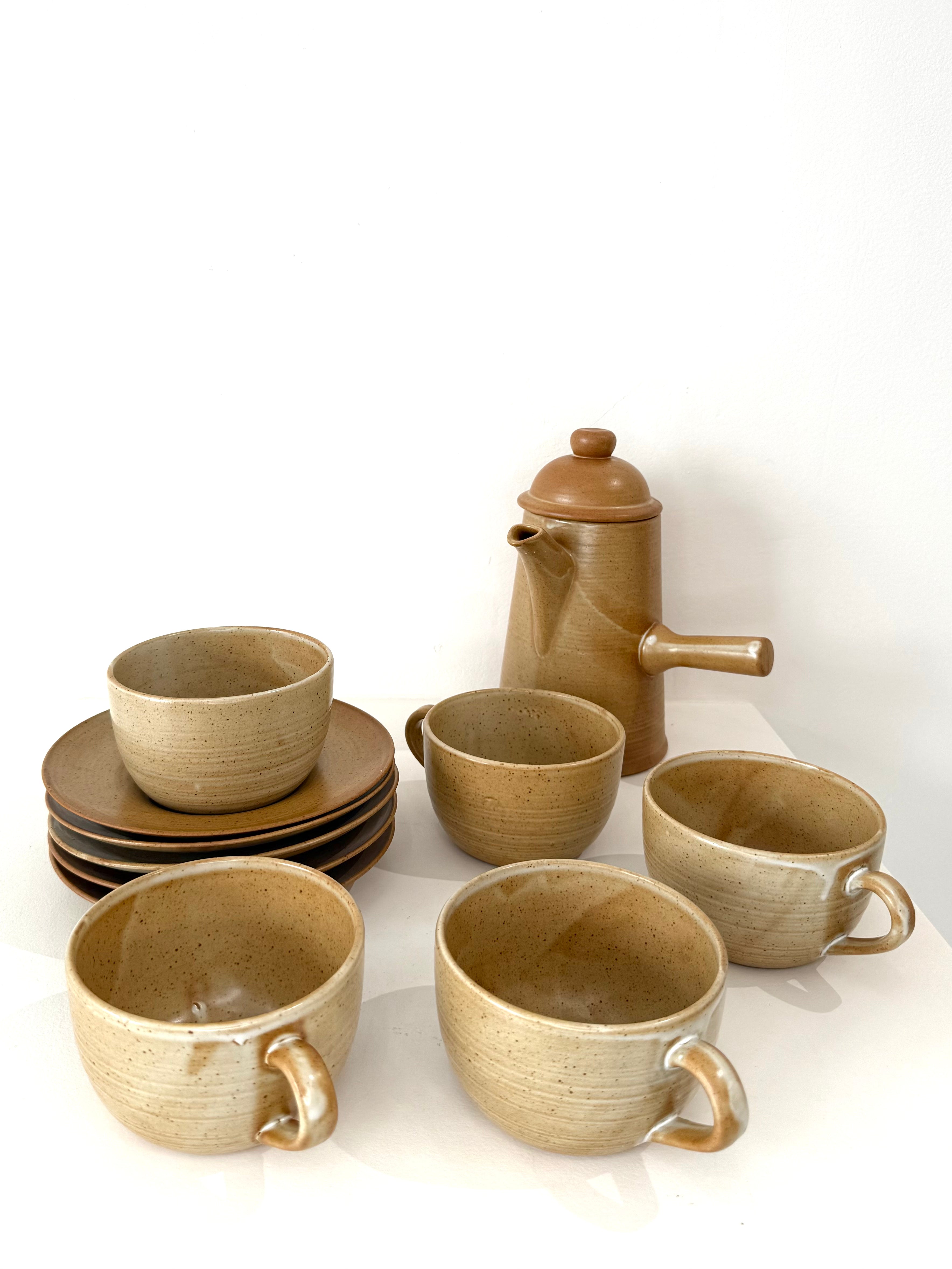 Service à café, grès, 1970s