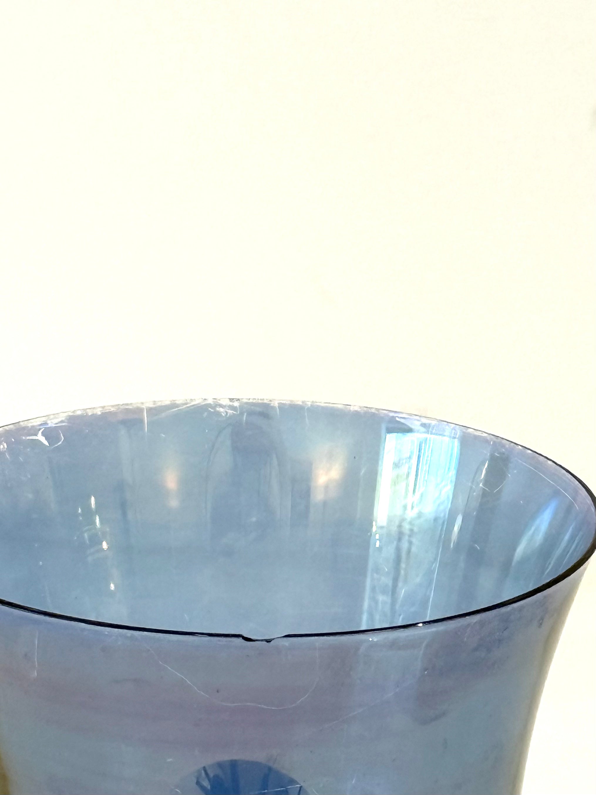 Six verres à vins colorés, 1960s