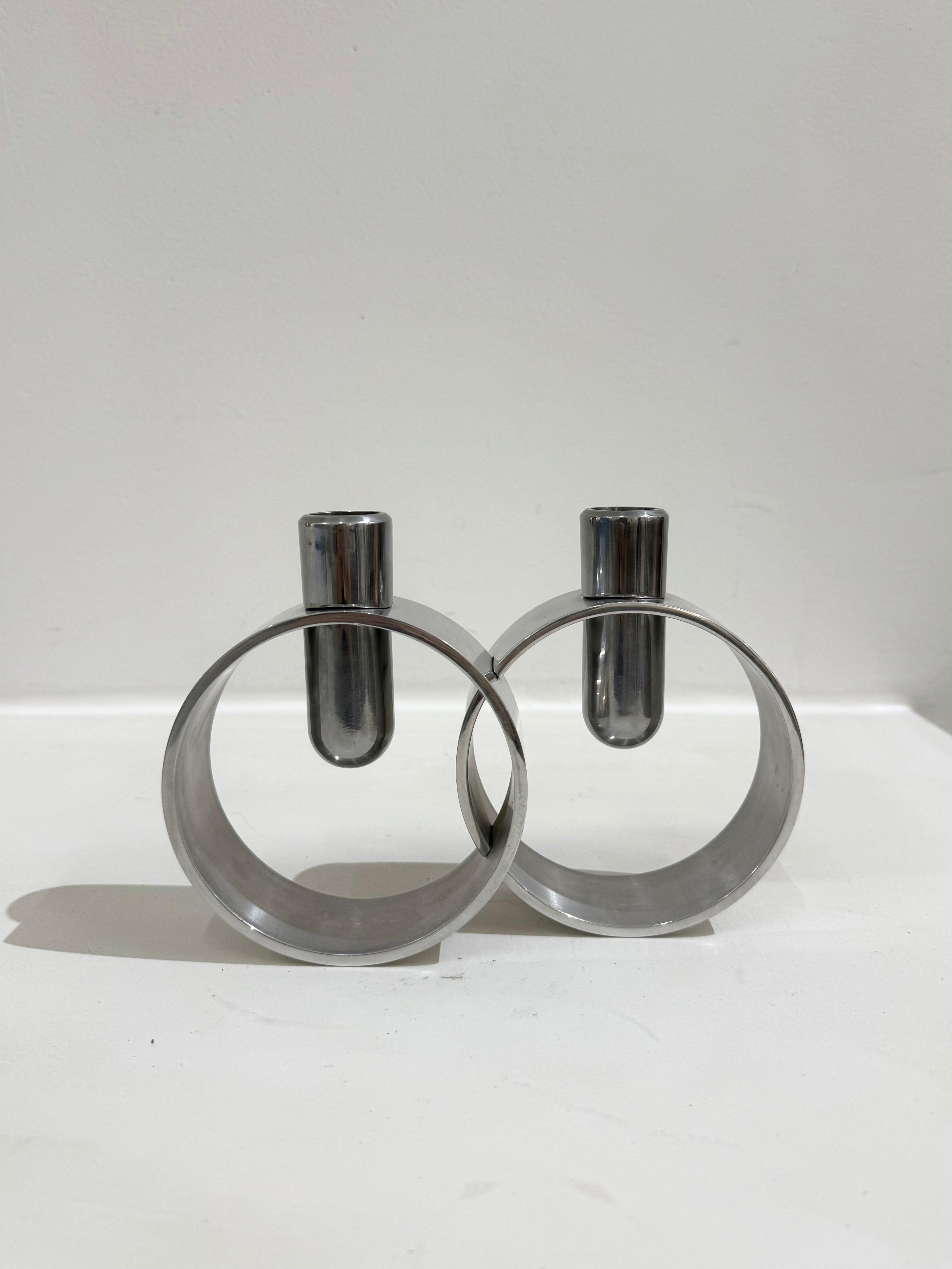 Chandelier chromé, Italie, 1970s