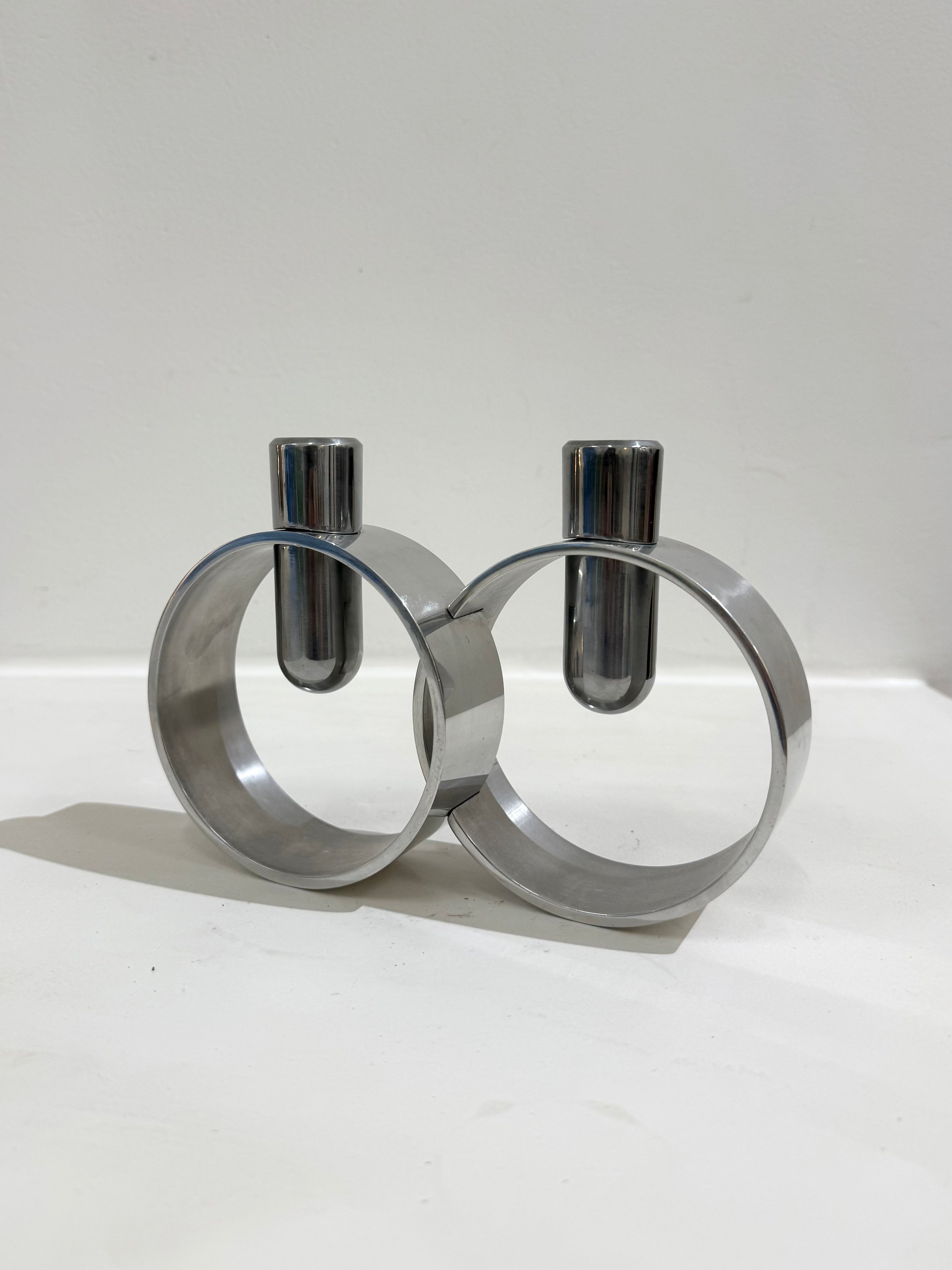 Chandelier chromé, Italie, 1970s