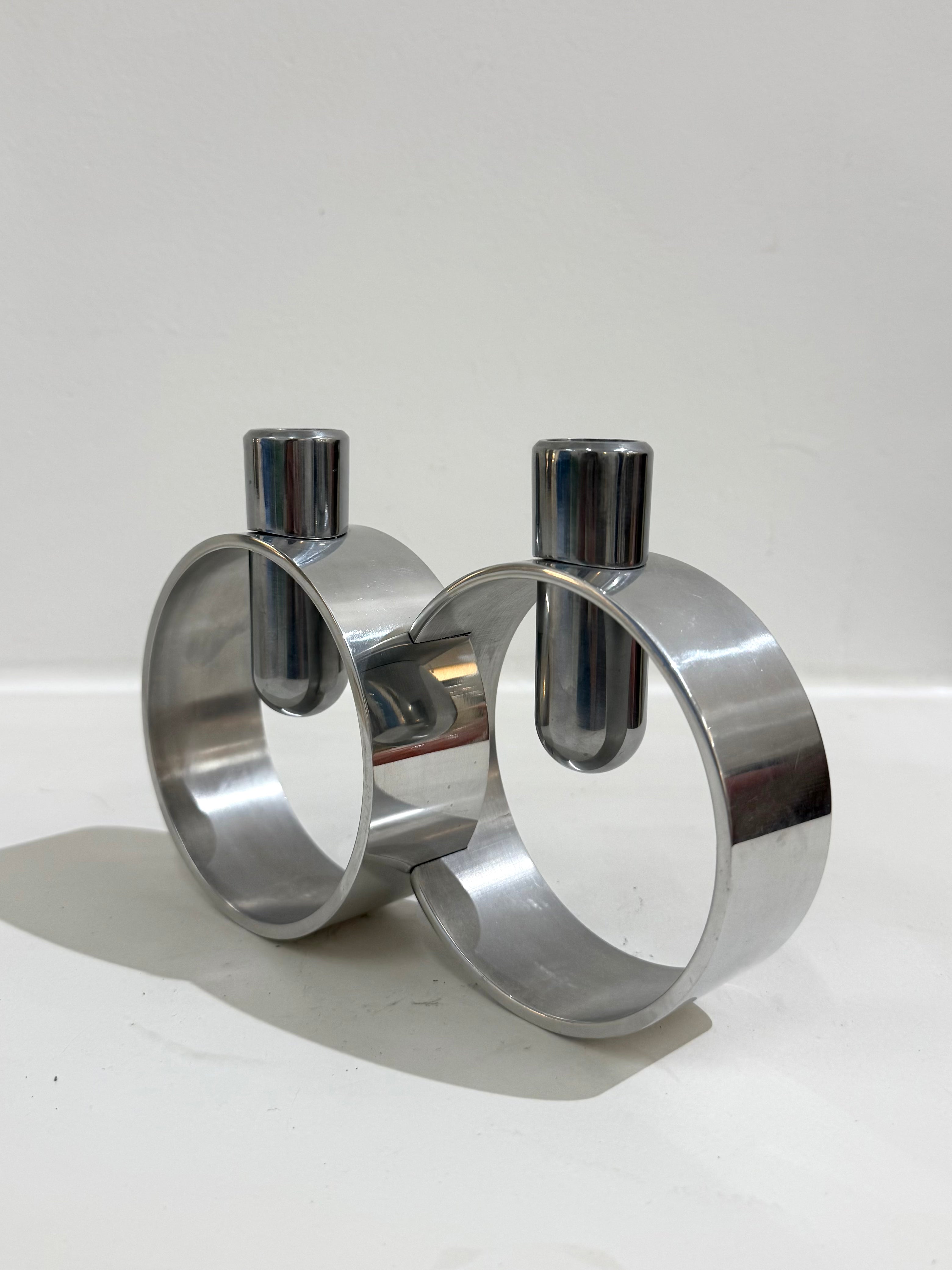 Chandelier chromé, Italie, 1970s