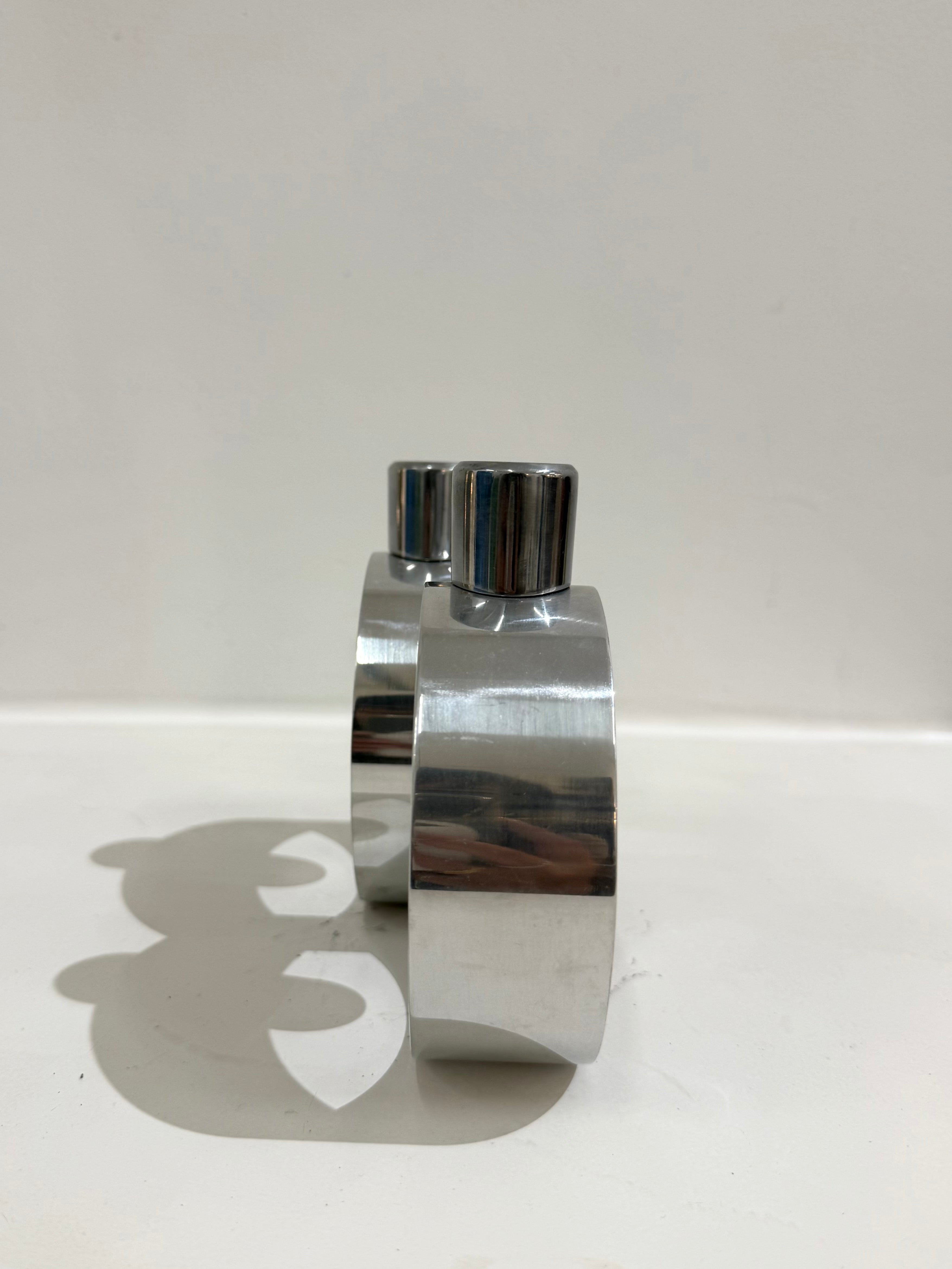 Chandelier chromé, Italie, 1970s