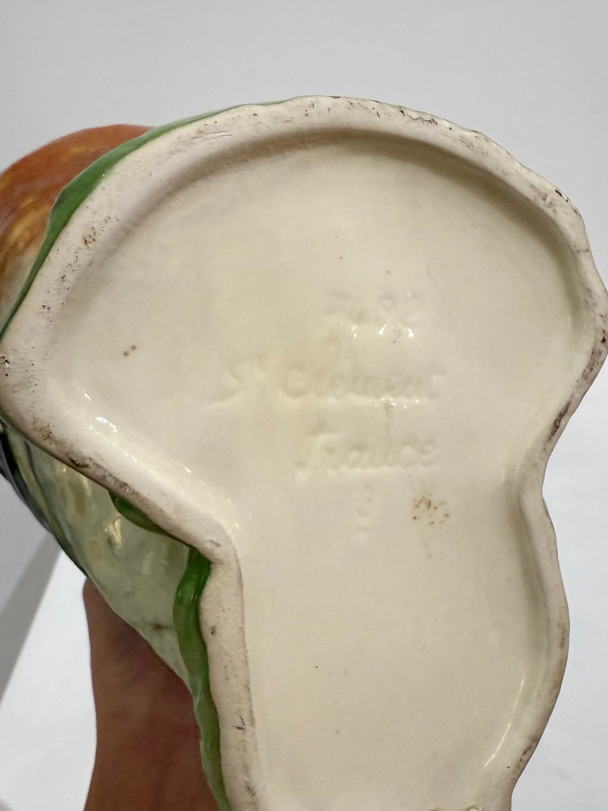 Pichet canard en barbotine de Saint Clément, 1970s