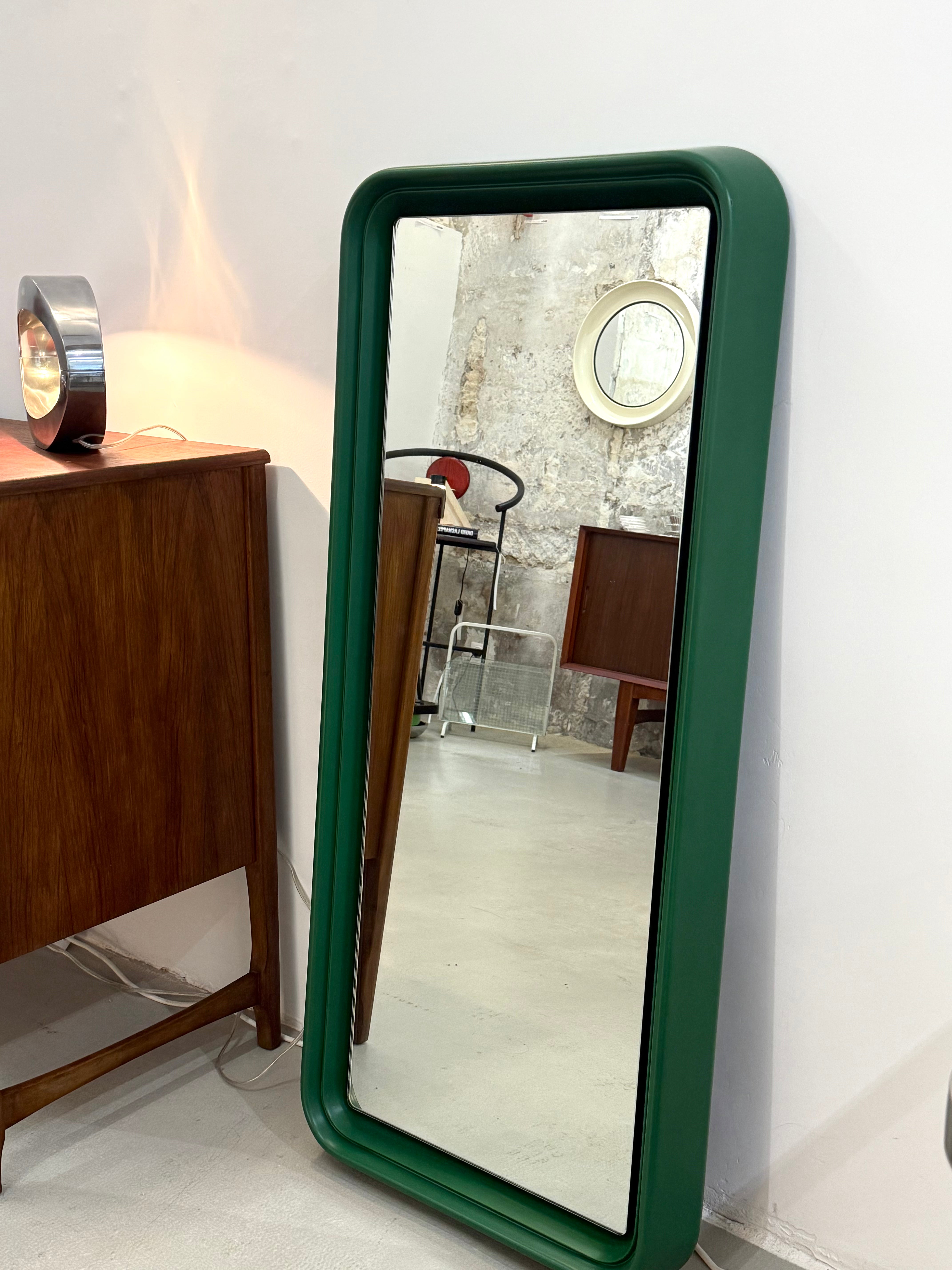 Grand miroir Space age vert, 1970-1980