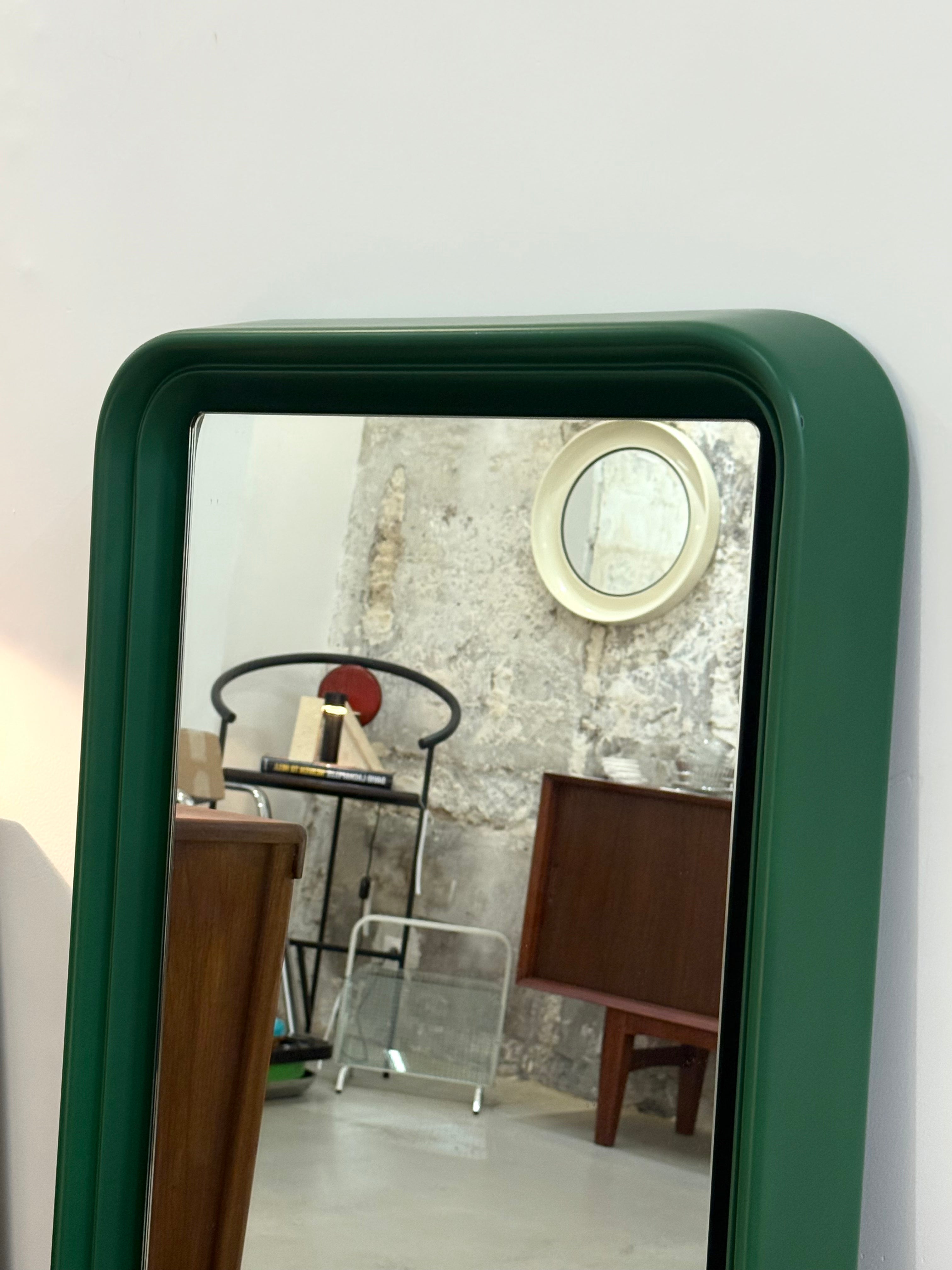 Grand miroir Space age vert, 1970-1980