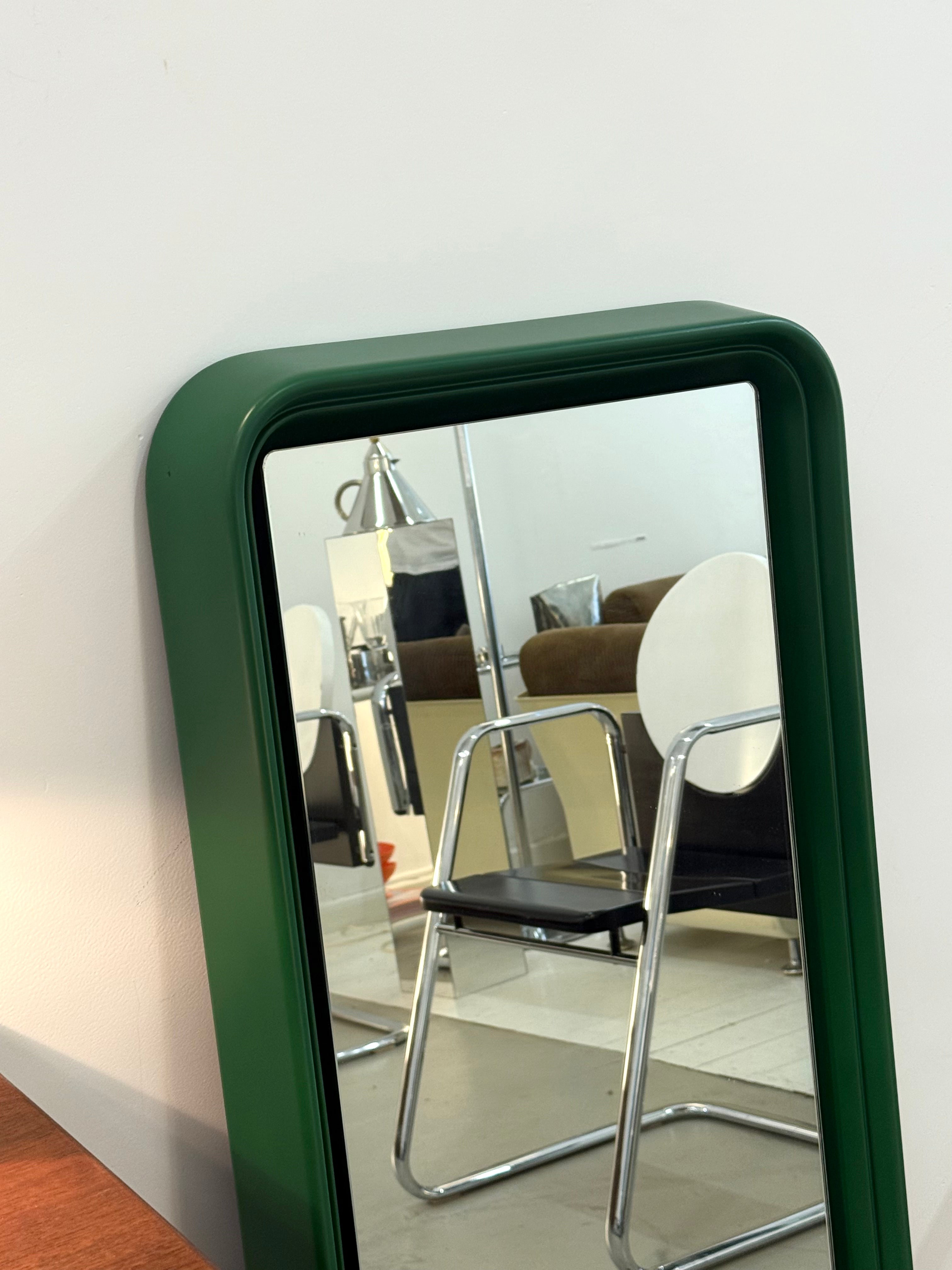 Grand miroir Space age vert, 1970-1980