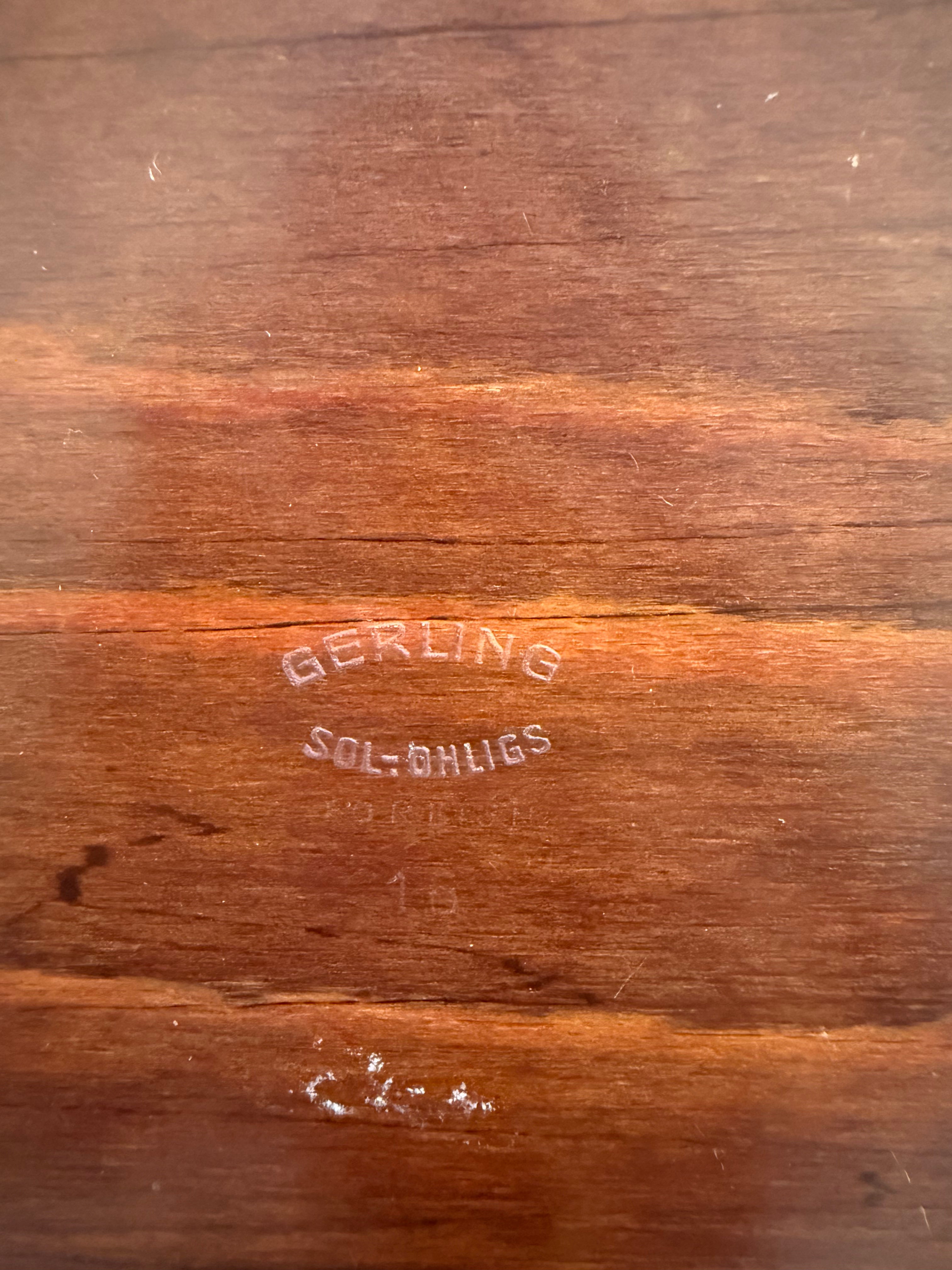 Petit plateau en teck, Gerling, 1960