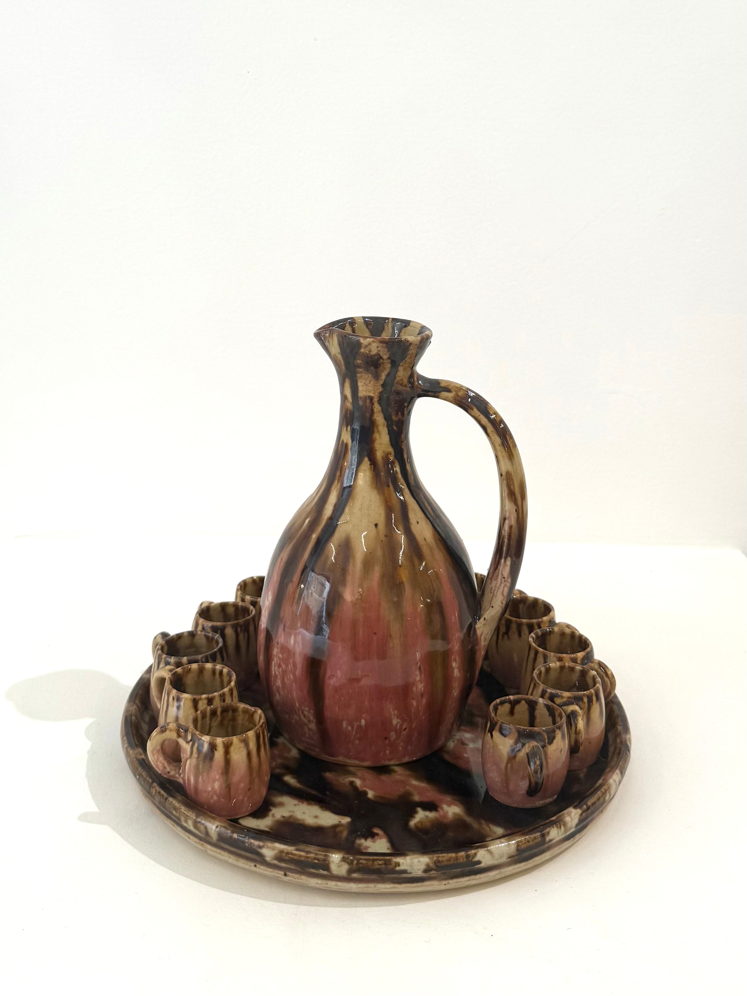 Ancien service à liqueur, J. Talbot, 1930s.