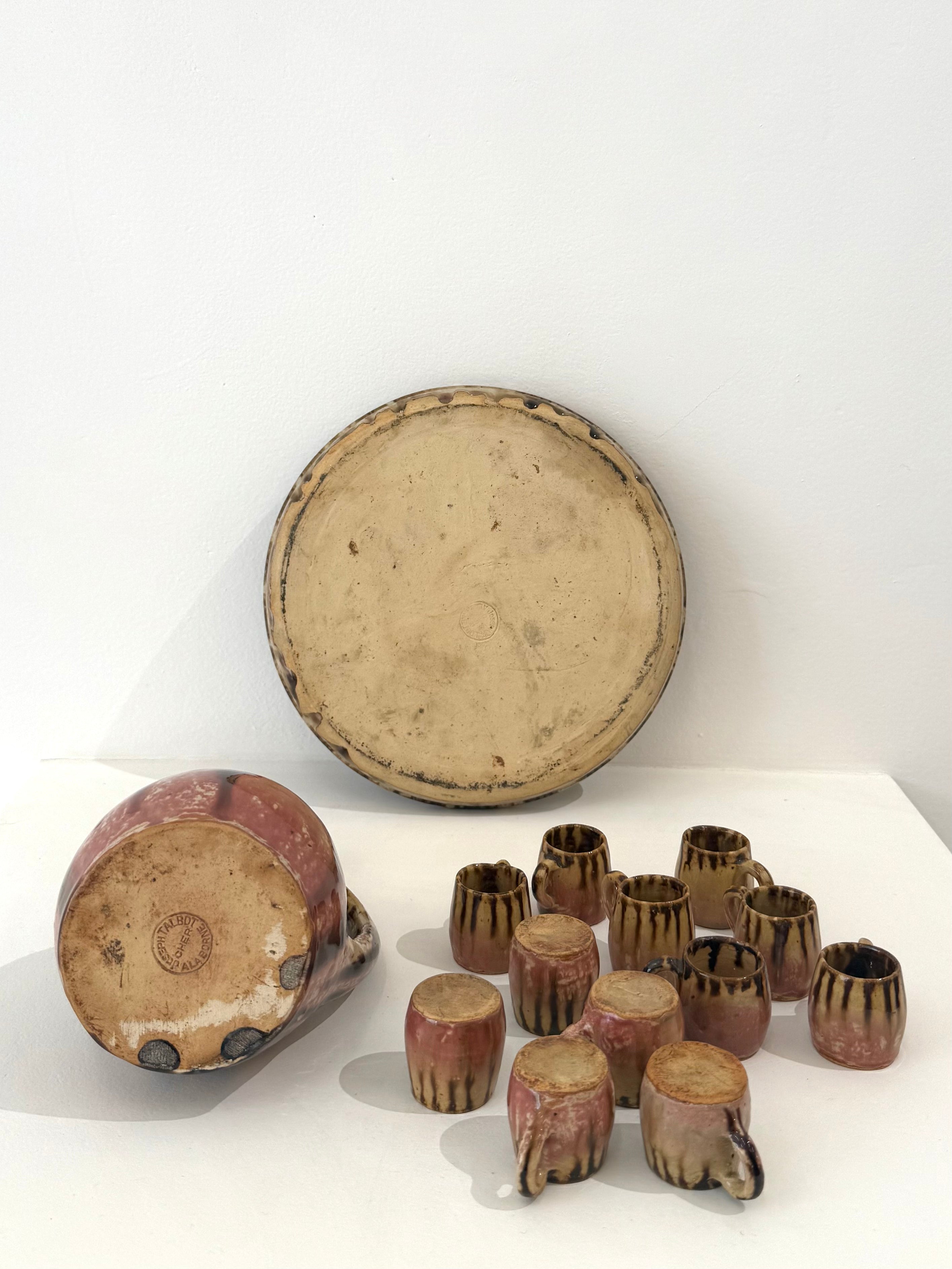 Ancien service à liqueur, J. Talbot, 1930s.