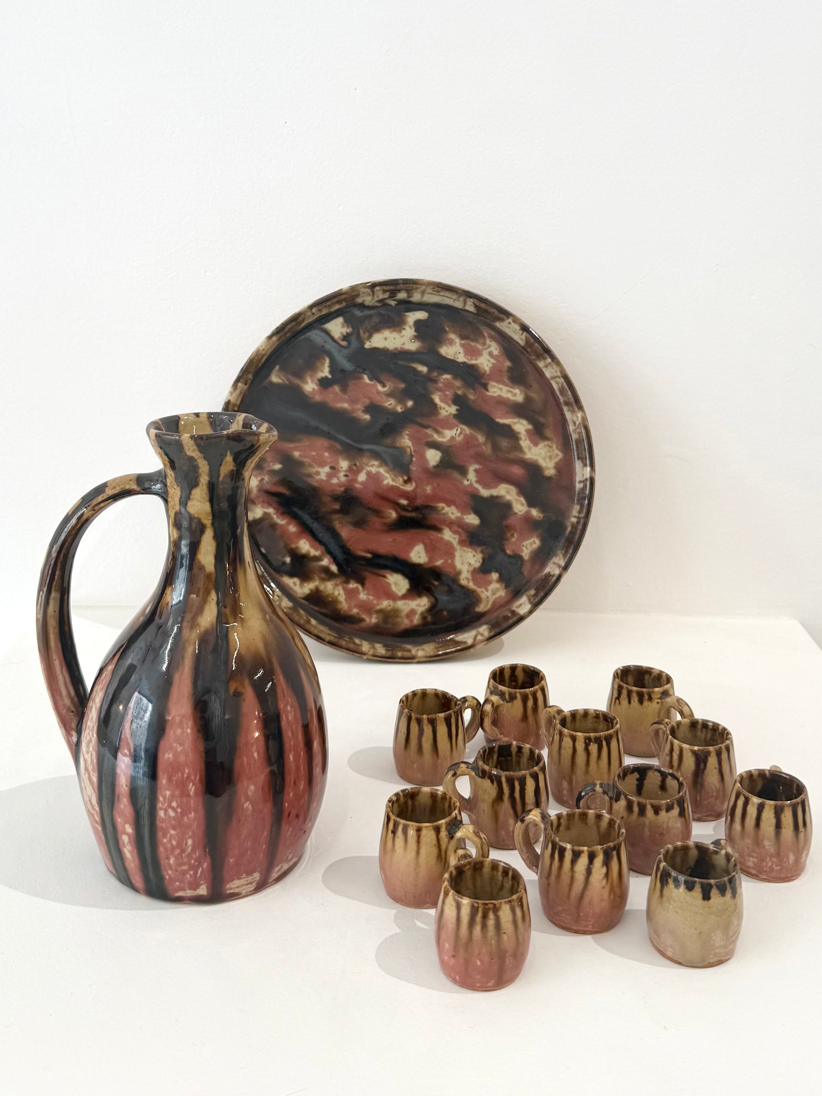 Ancien service à liqueur, J. Talbot, 1930s.