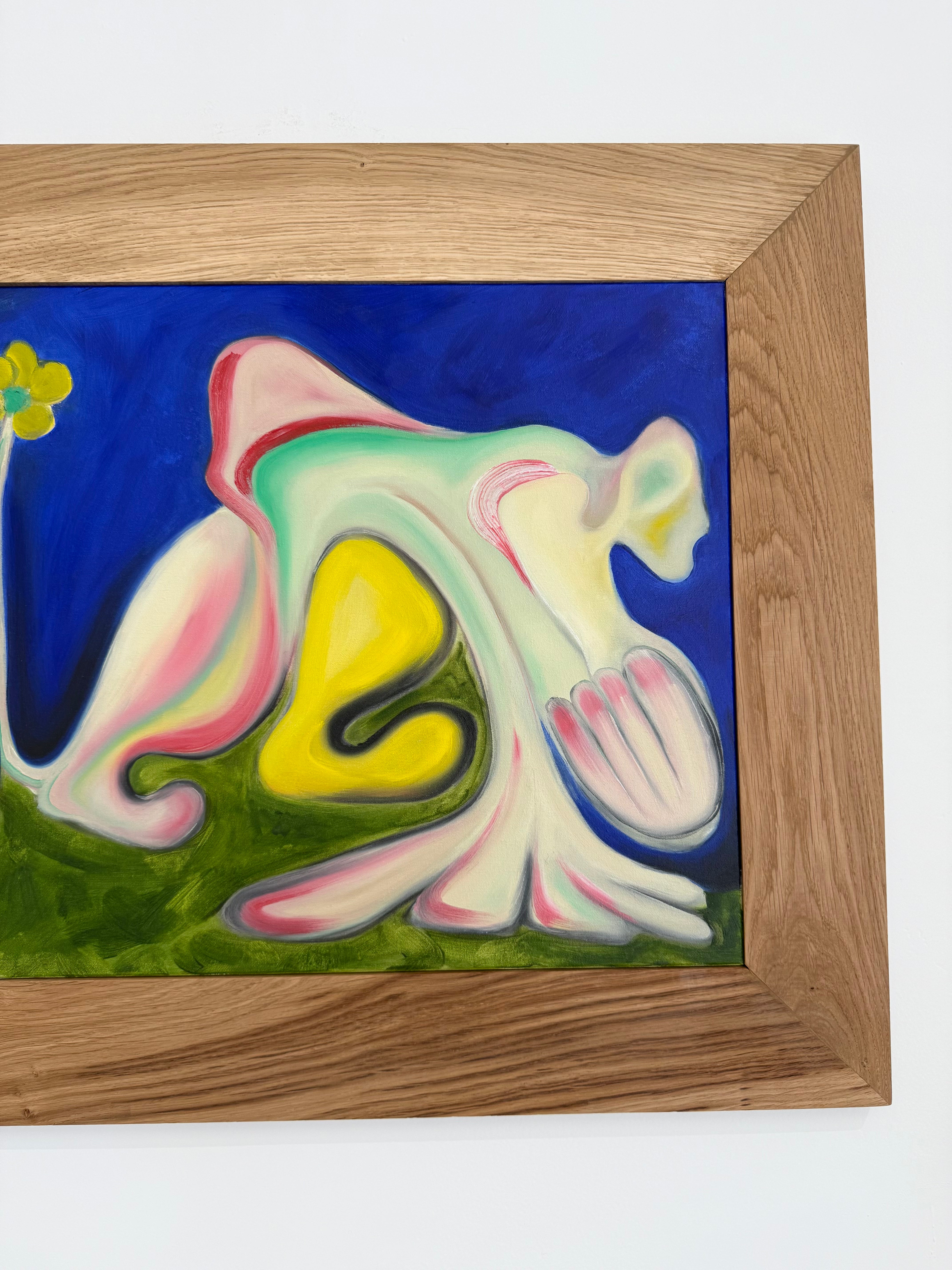 « Drapeaux à la fleur verte sur toute petite montagne », Sol Cattino, 2025