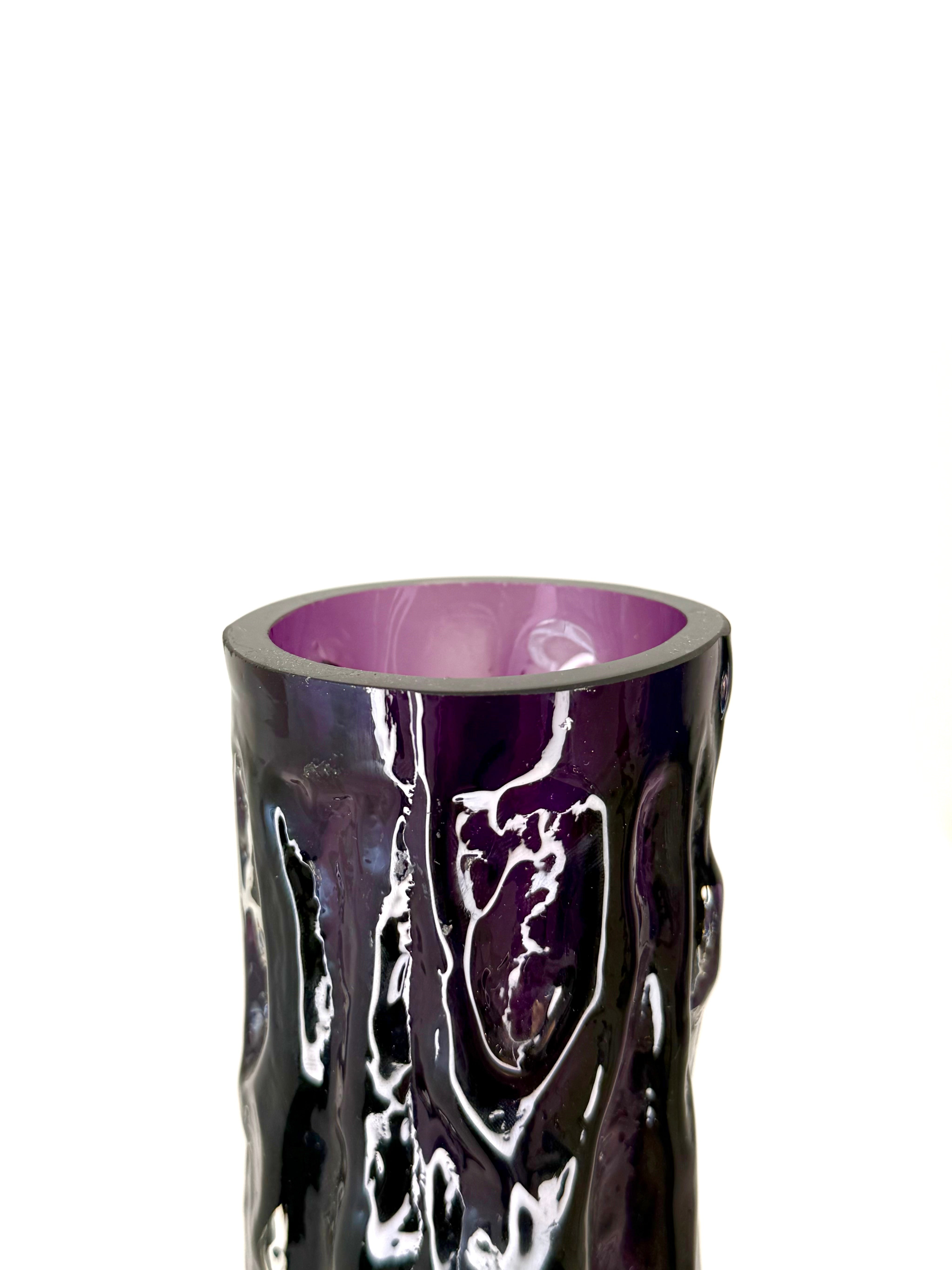 Vase violet, Kurt Wokan, Ingrid Glasshütte, 1960s