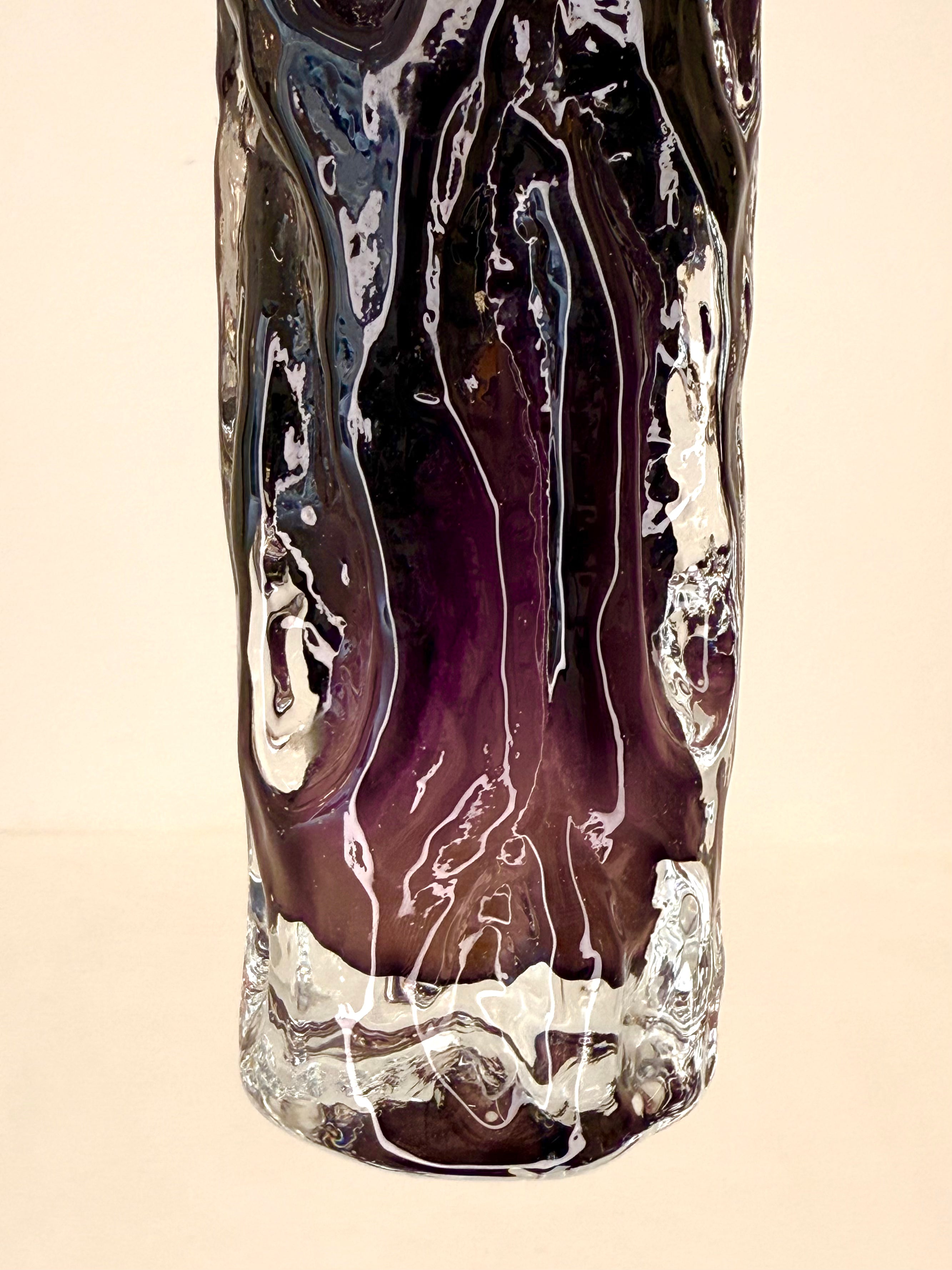 Vase violet, Kurt Wokan, Ingrid Glasshütte, 1960s