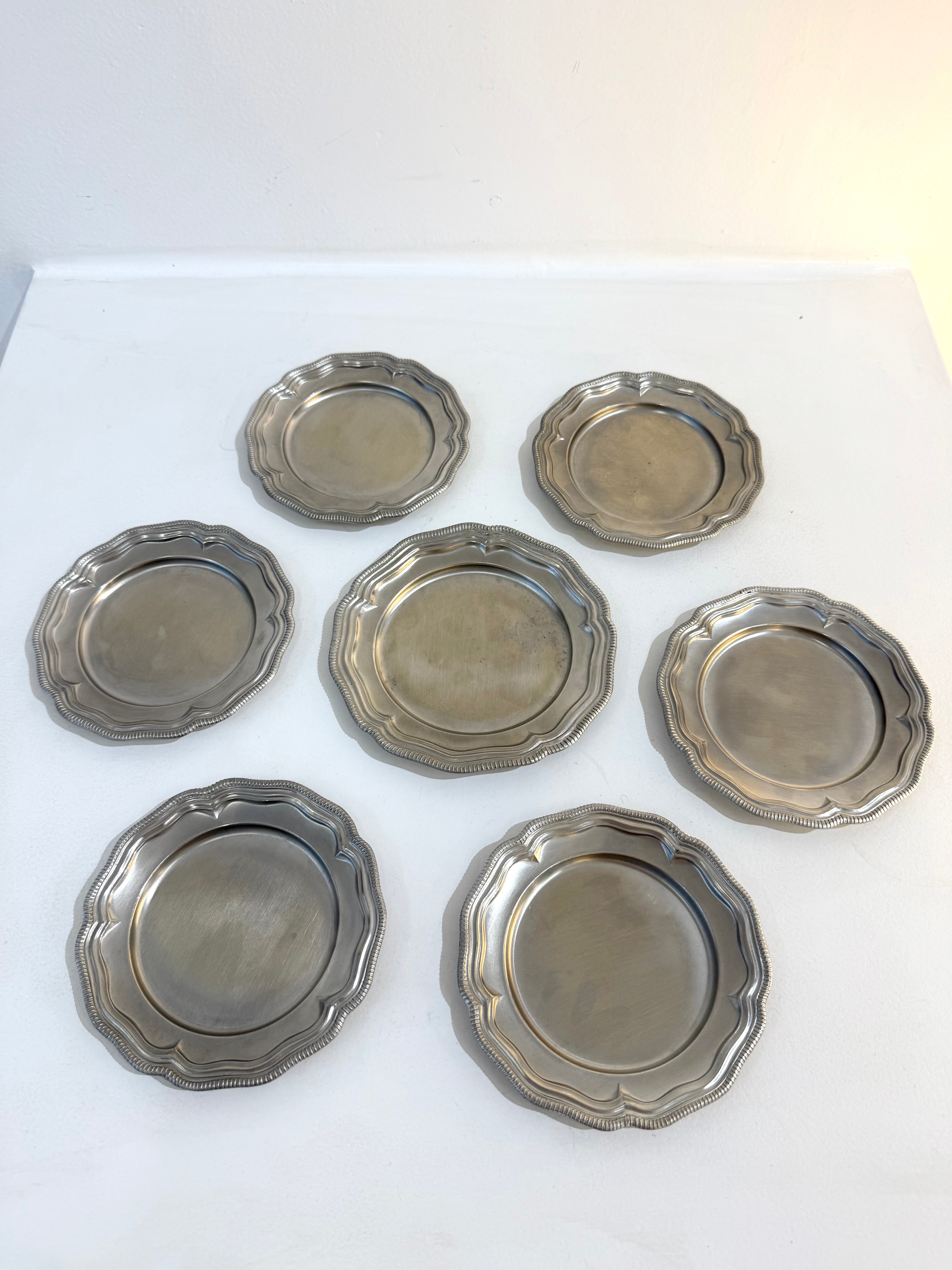 Dessous de bouteille en étain