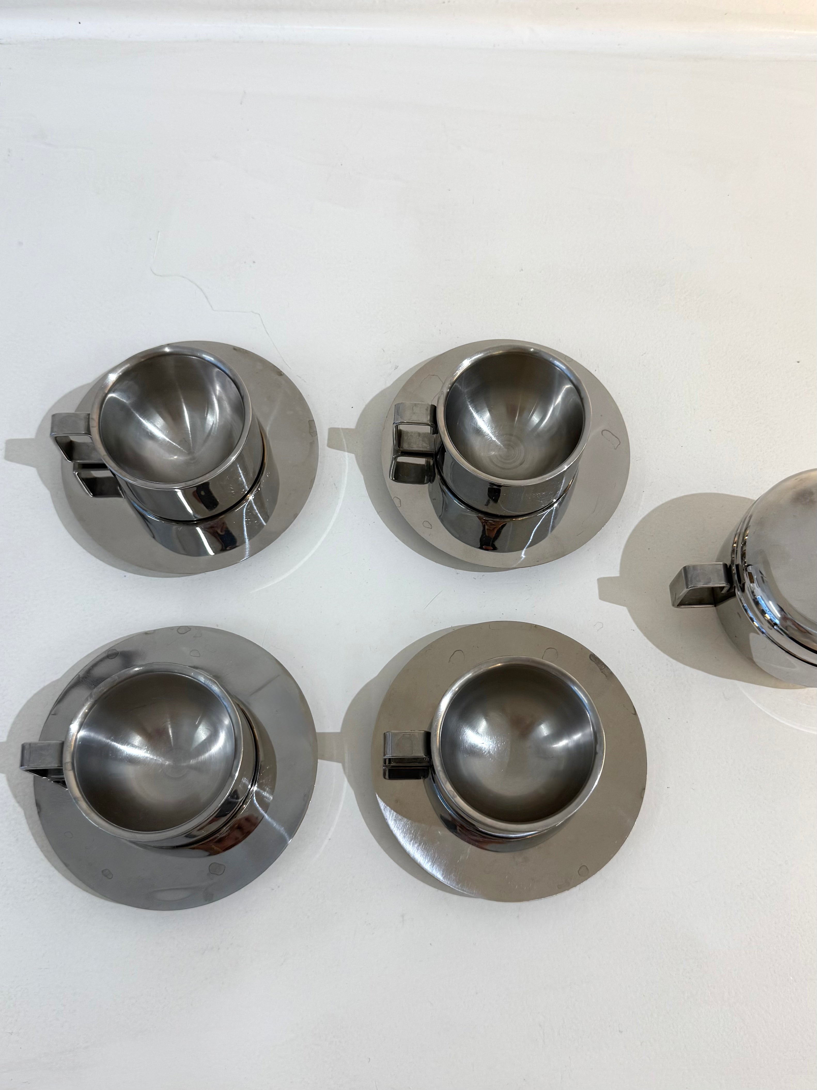 Service à café (4) et sucrière, Italie, 1960s