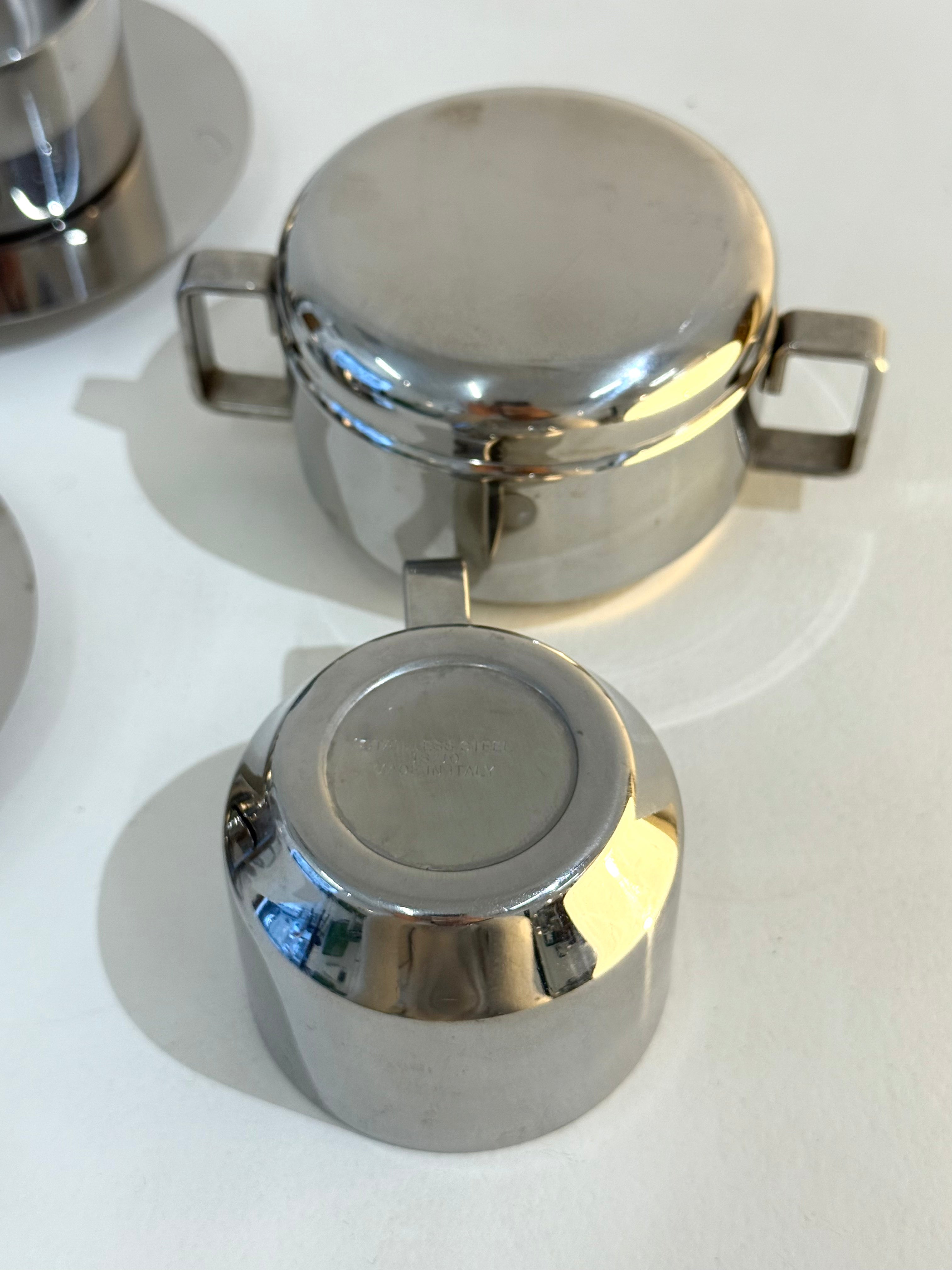 Service à café (4) et sucrière, Italie, 1960s